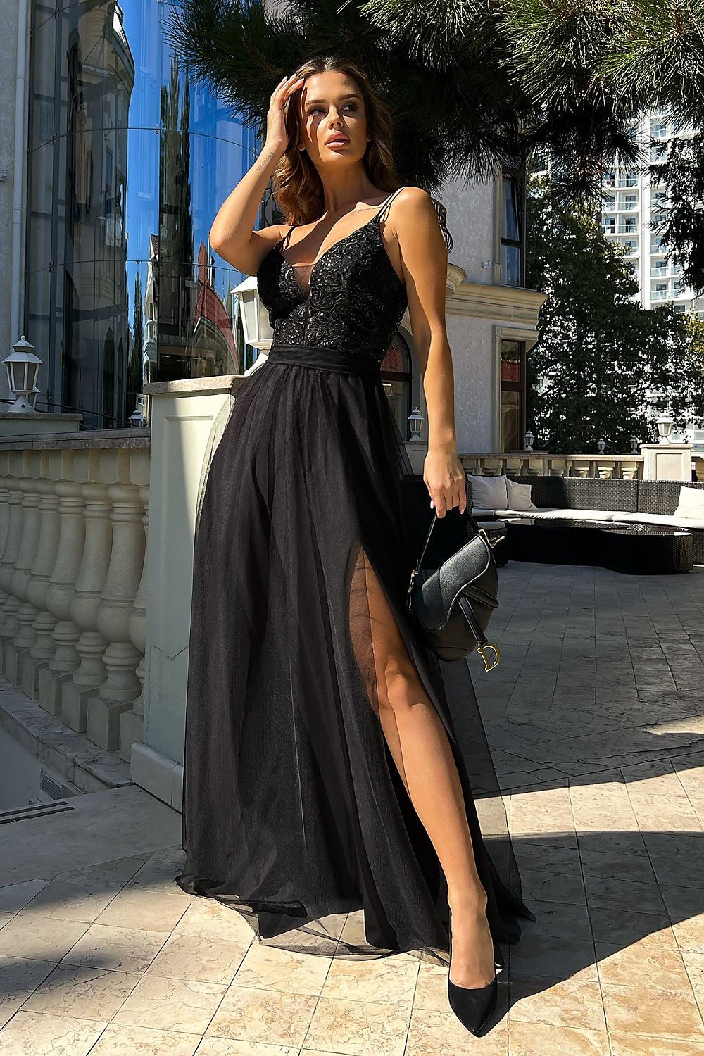  Rochie lungă model 188220 Bicotone 