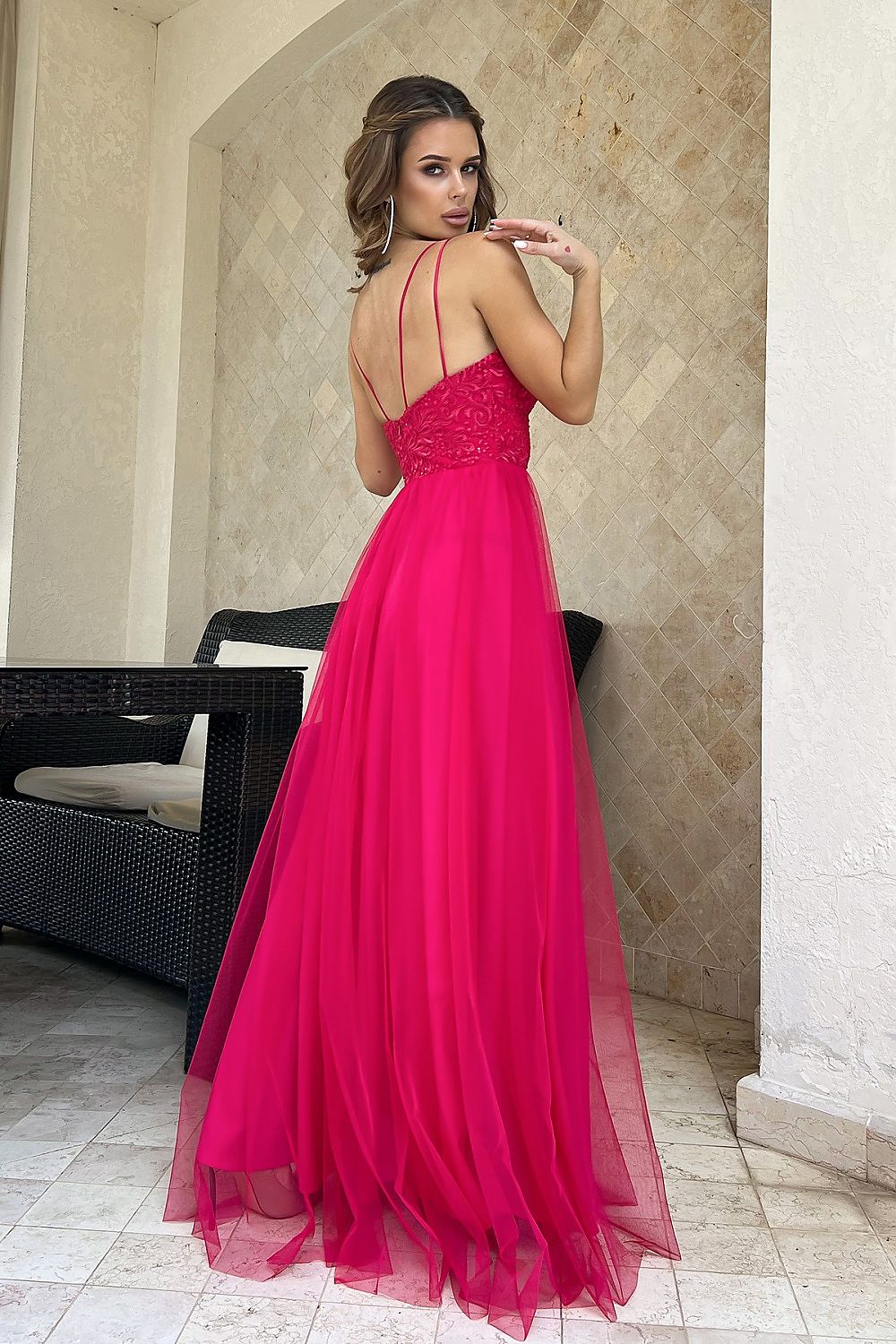  Rochie lungă model 188224 Bicotone 