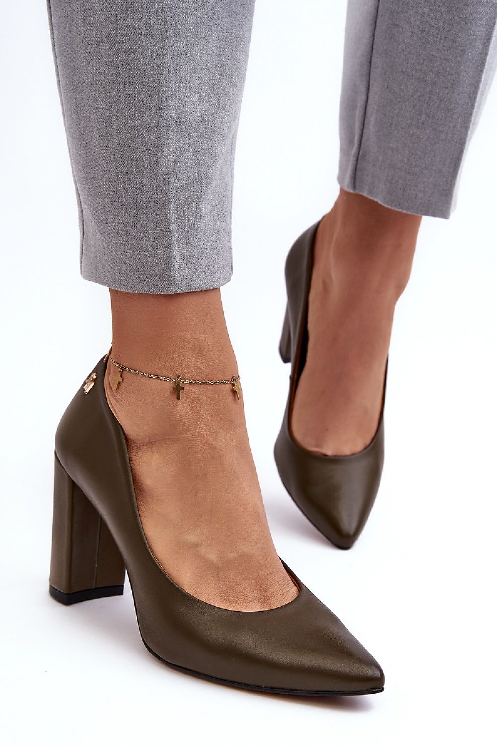  Pantofi dcu toc gros model 188524 Step in style 