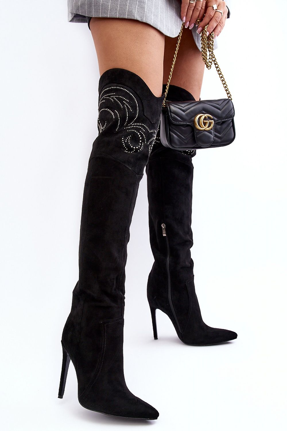  Cizme cu toc model 188715 Step in style 