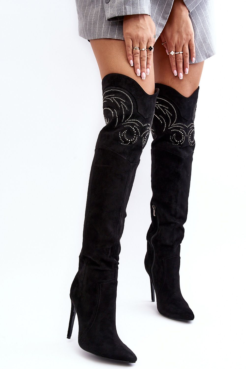  Cizme cu toc model 188715 Step in style 