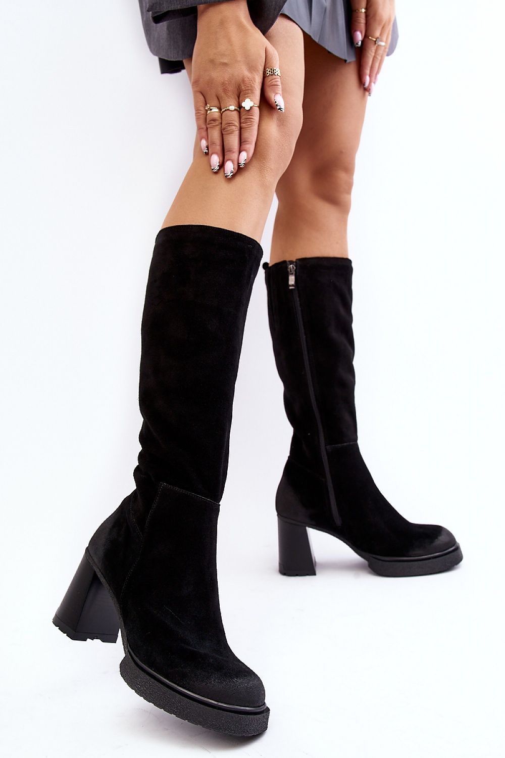  Cizme cu toc model 189037 Step in style 