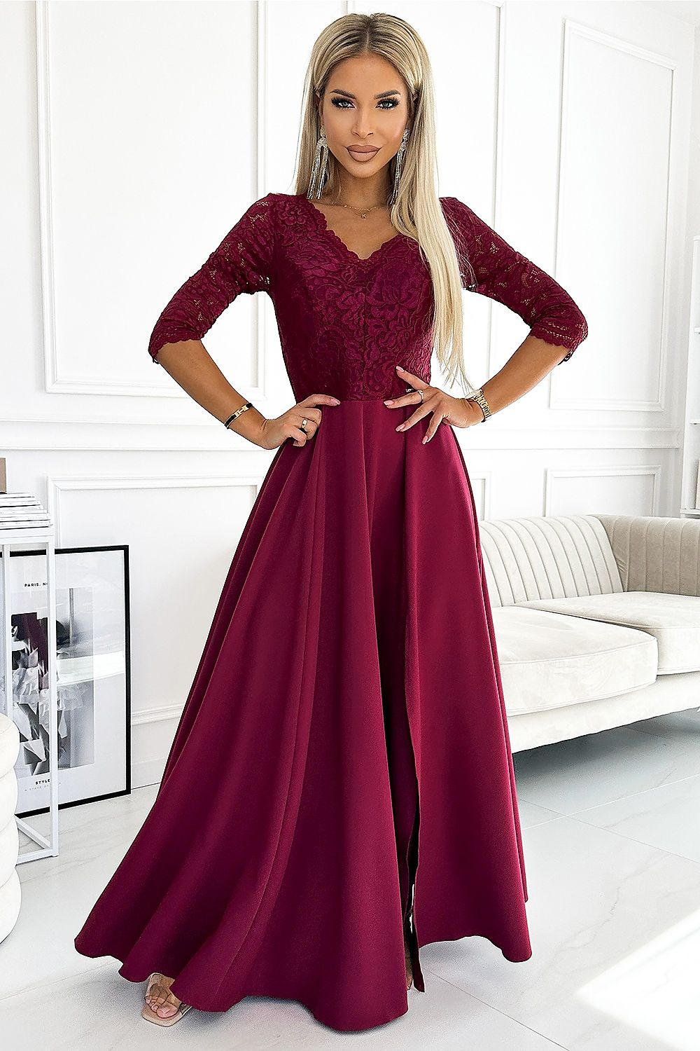  Rochie lungă model 189090 Numoco 