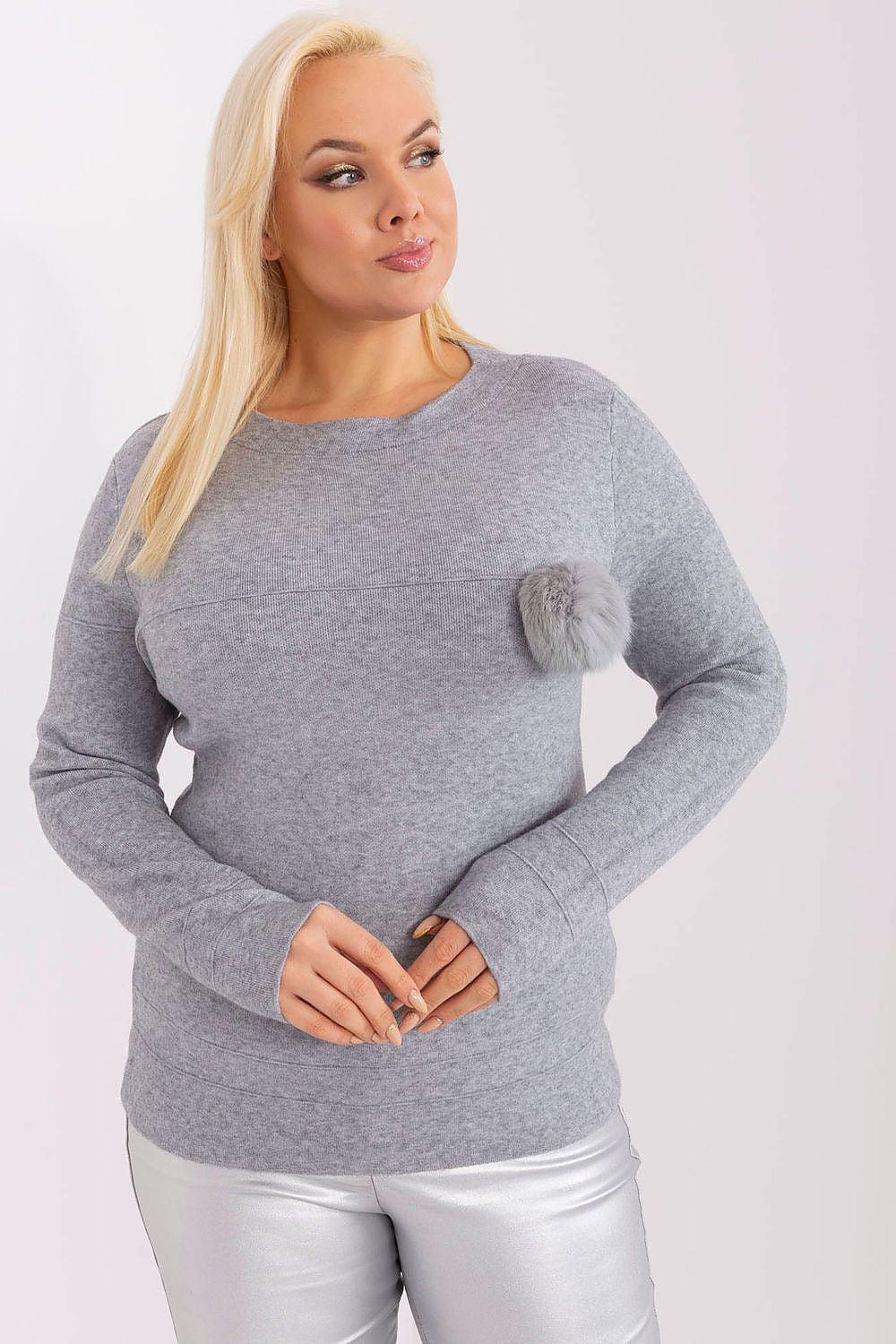  Pulover plus size model 190070 Factory Price 