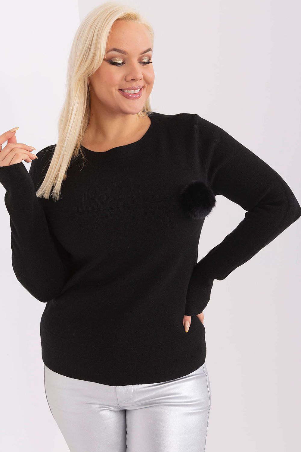  Pulover plus size model 190071 Factory Price 