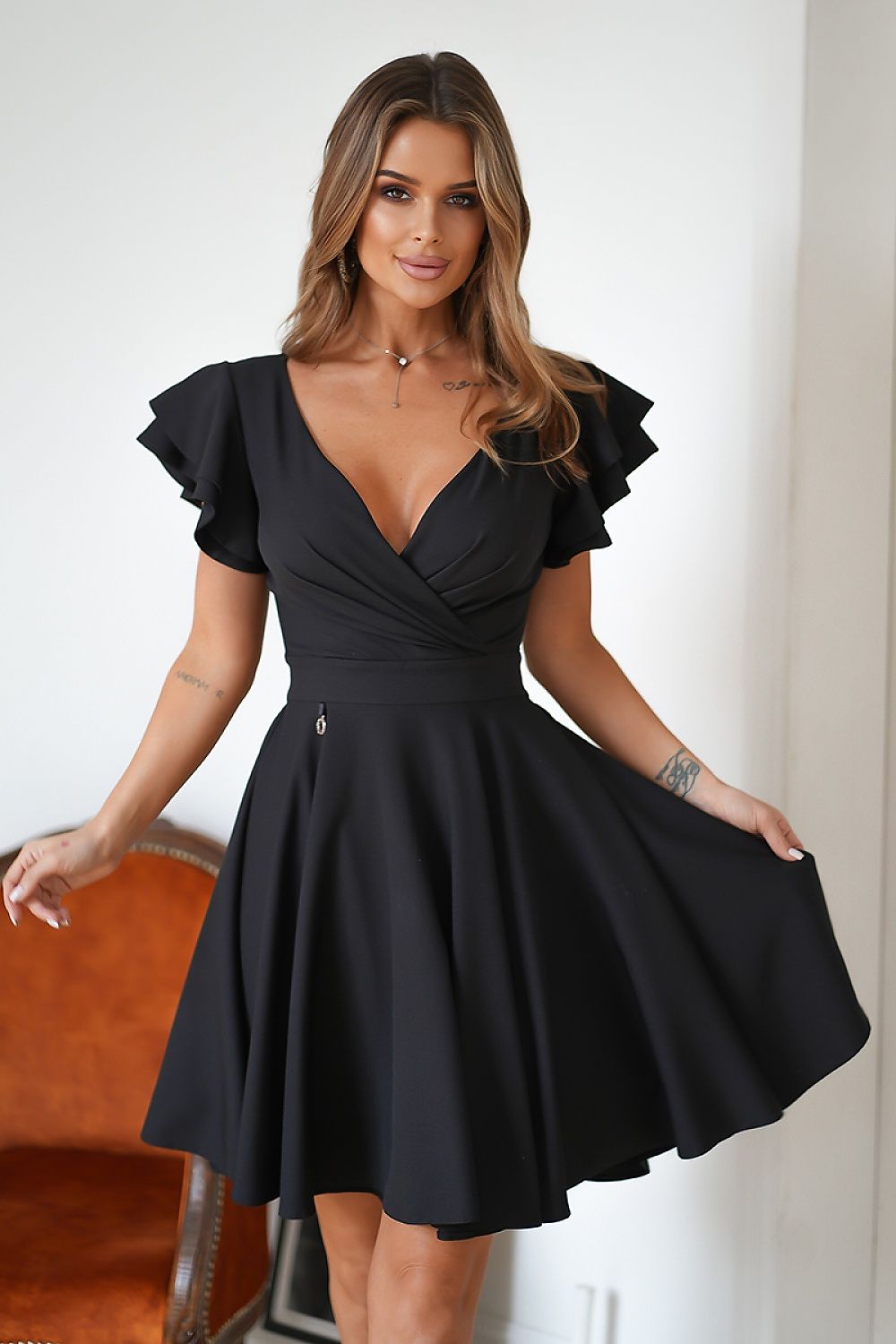  Rochie elegantă model 190494 Bicotone 