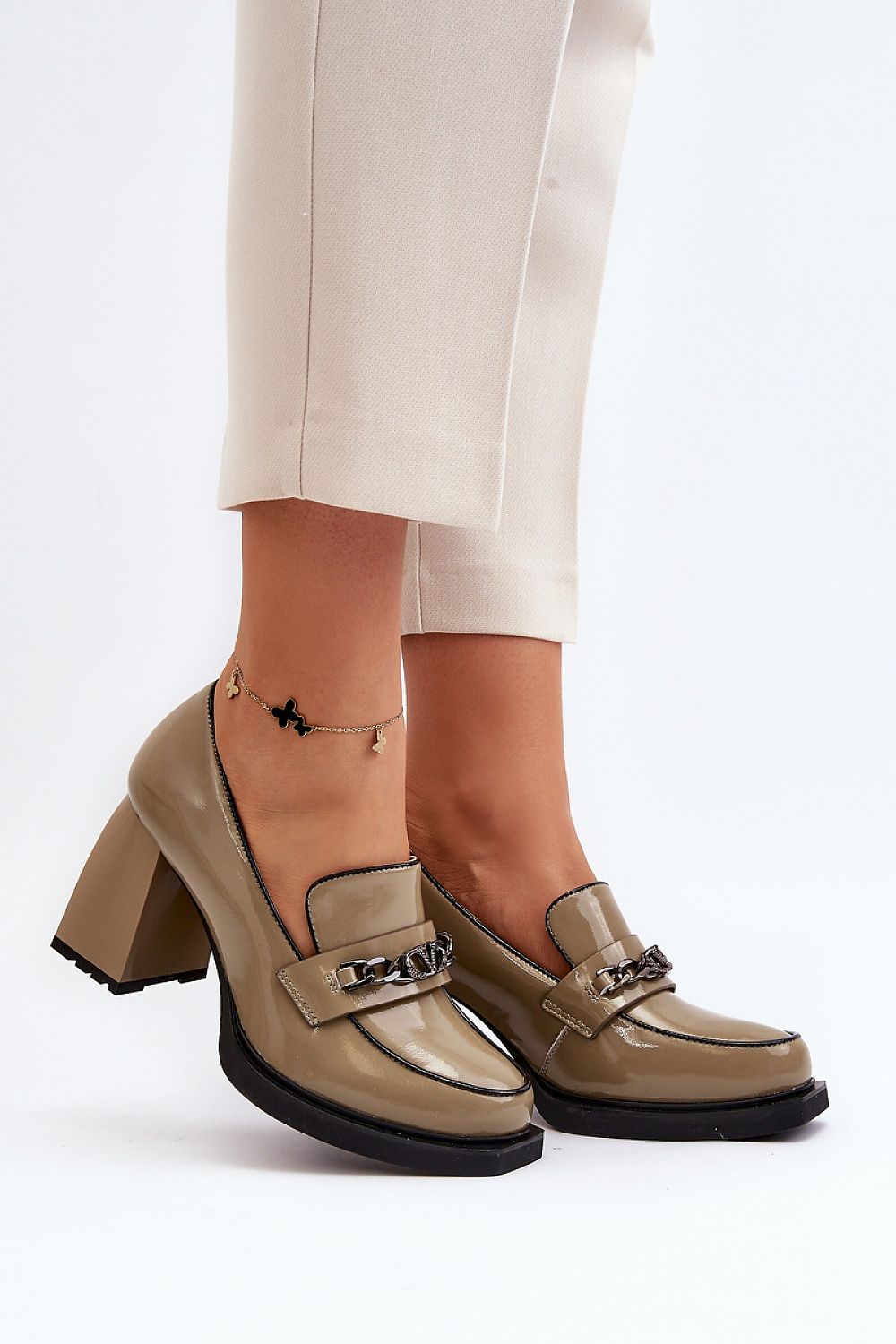  Pantofi dcu toc gros model 193347 Step in style 