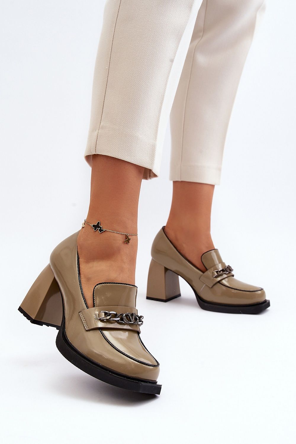  Pantofi dcu toc gros model 193347 Step in style 