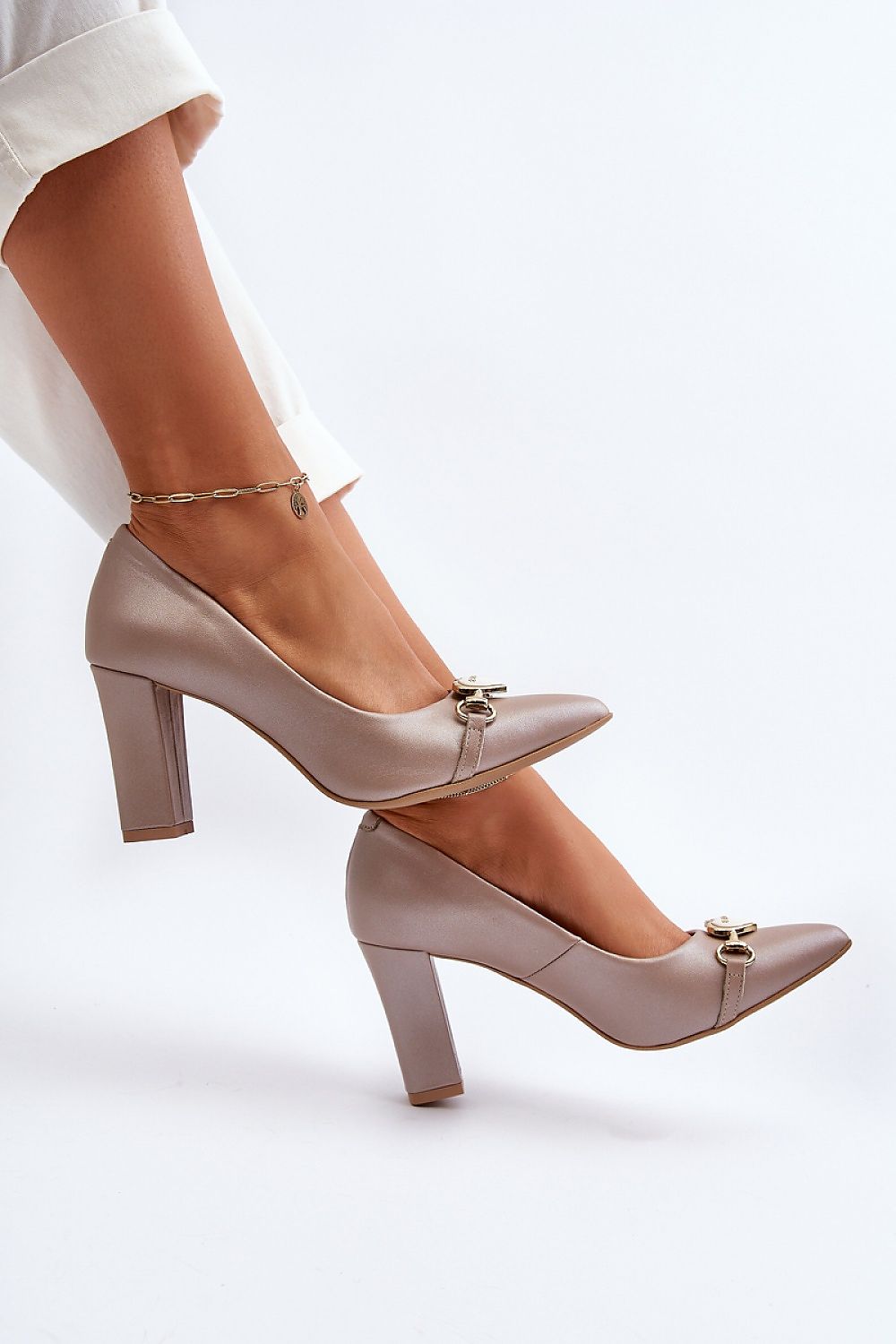  Pantofi dcu toc gros model 194664 Step in style 