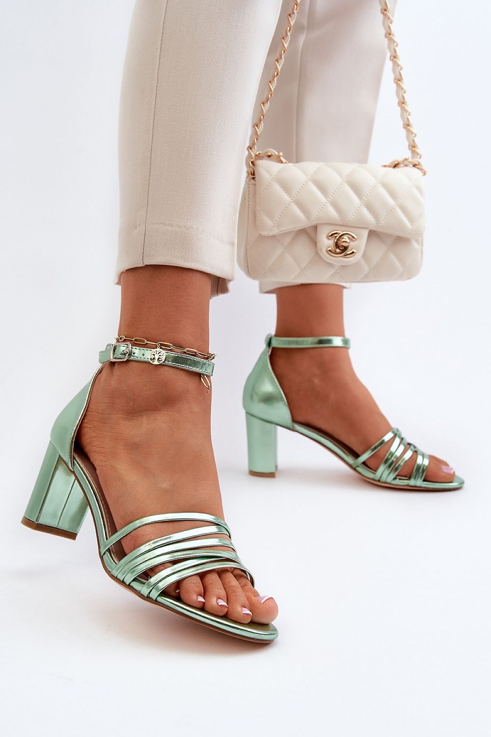  Sandale cu toc model 194991 Step in style 