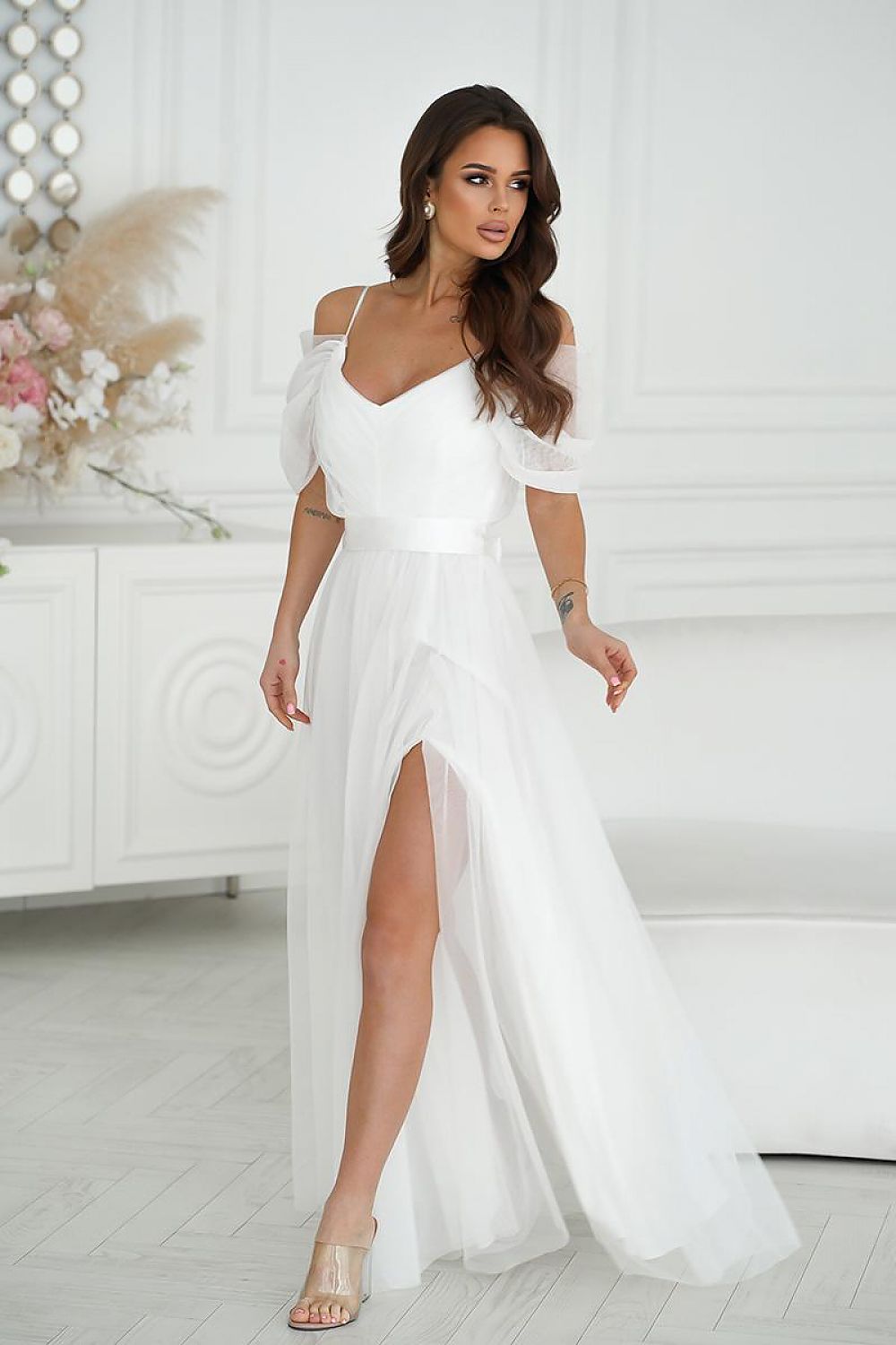  Rochie lungă model 196092 Bicotone 