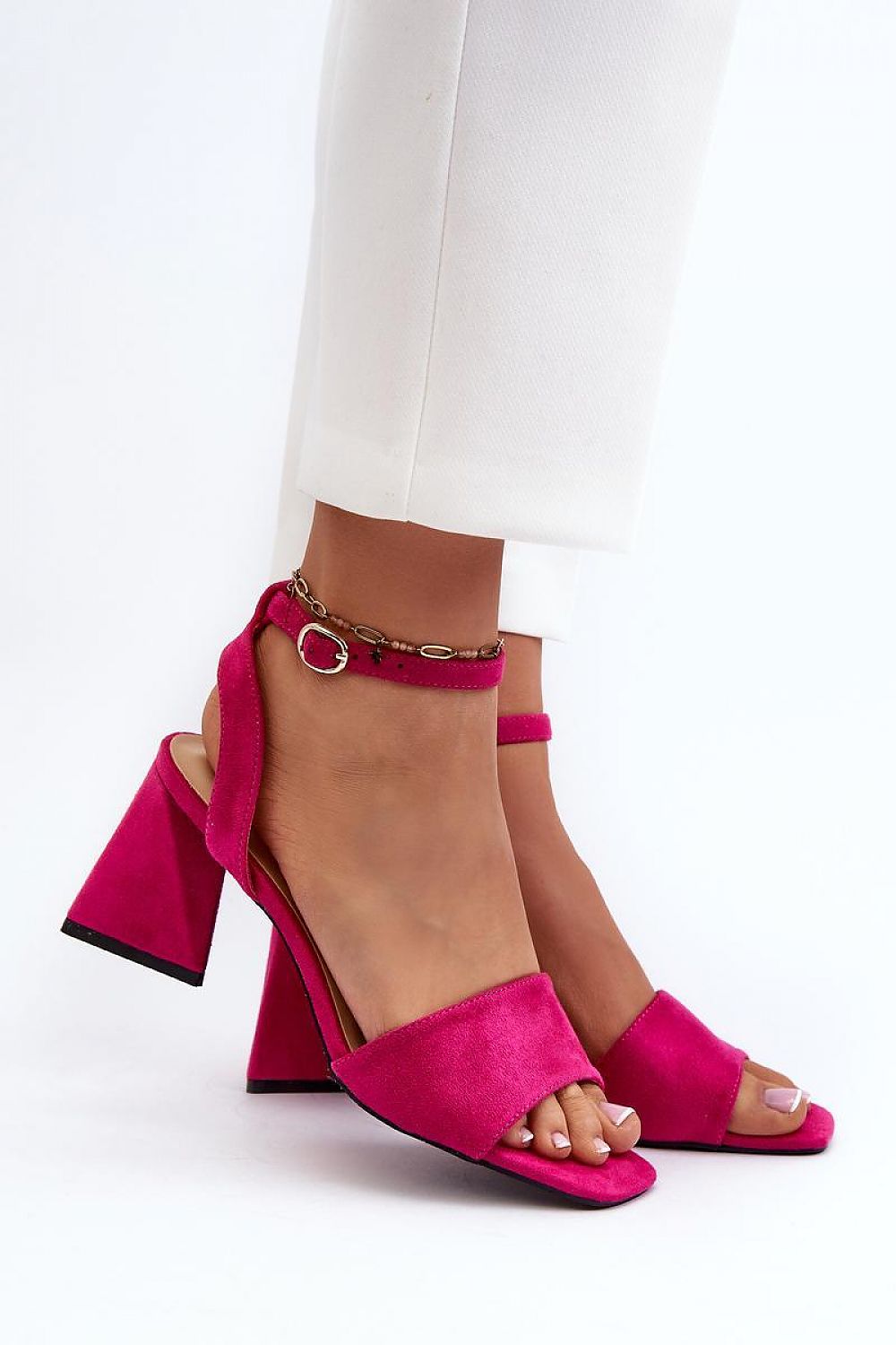  Sandale cu toc model 196237 Step in style 