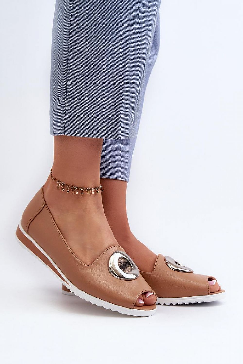  Pantofi cu toc simplu model 196302 Step in style 