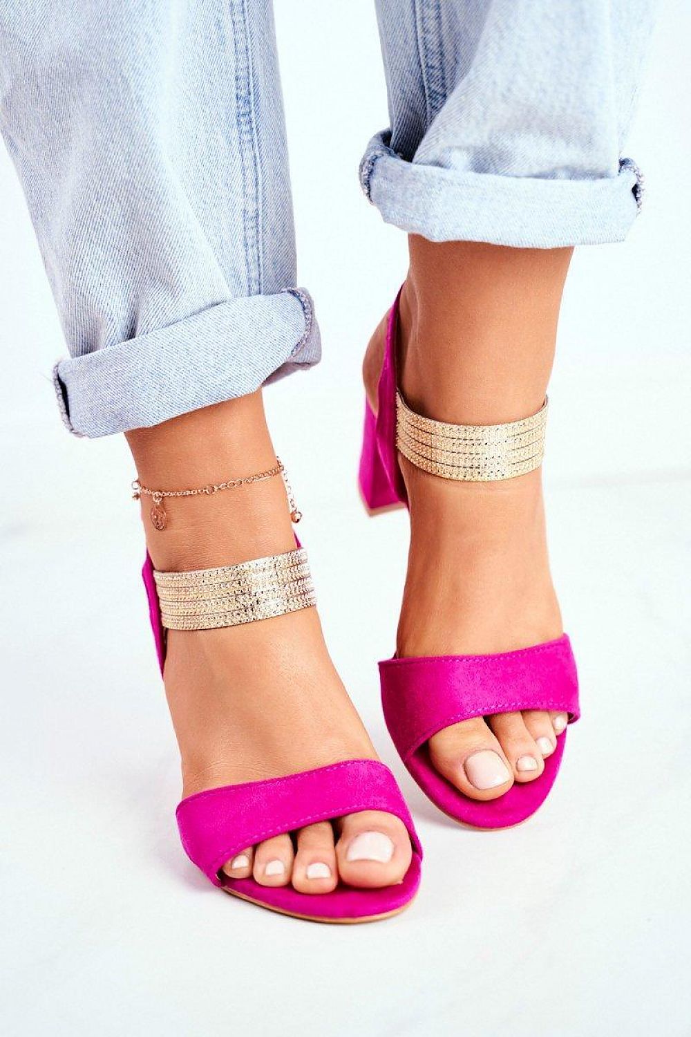  Sandale cu toc model 196324 Step in style 