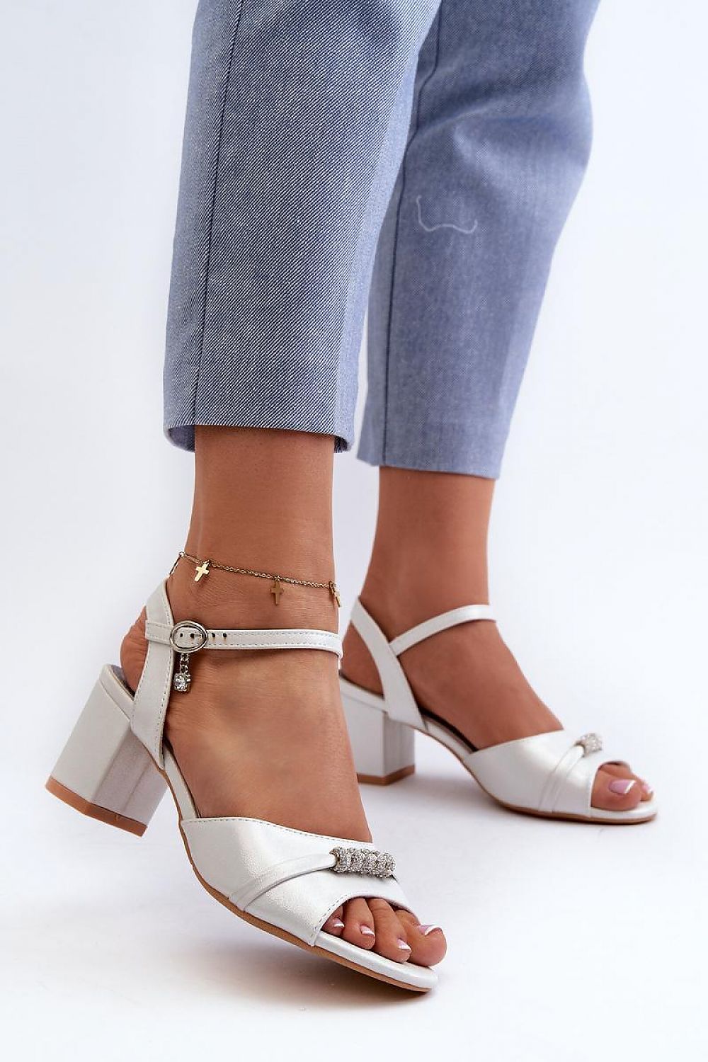  Sandale cu toc model 196330 Step in style 