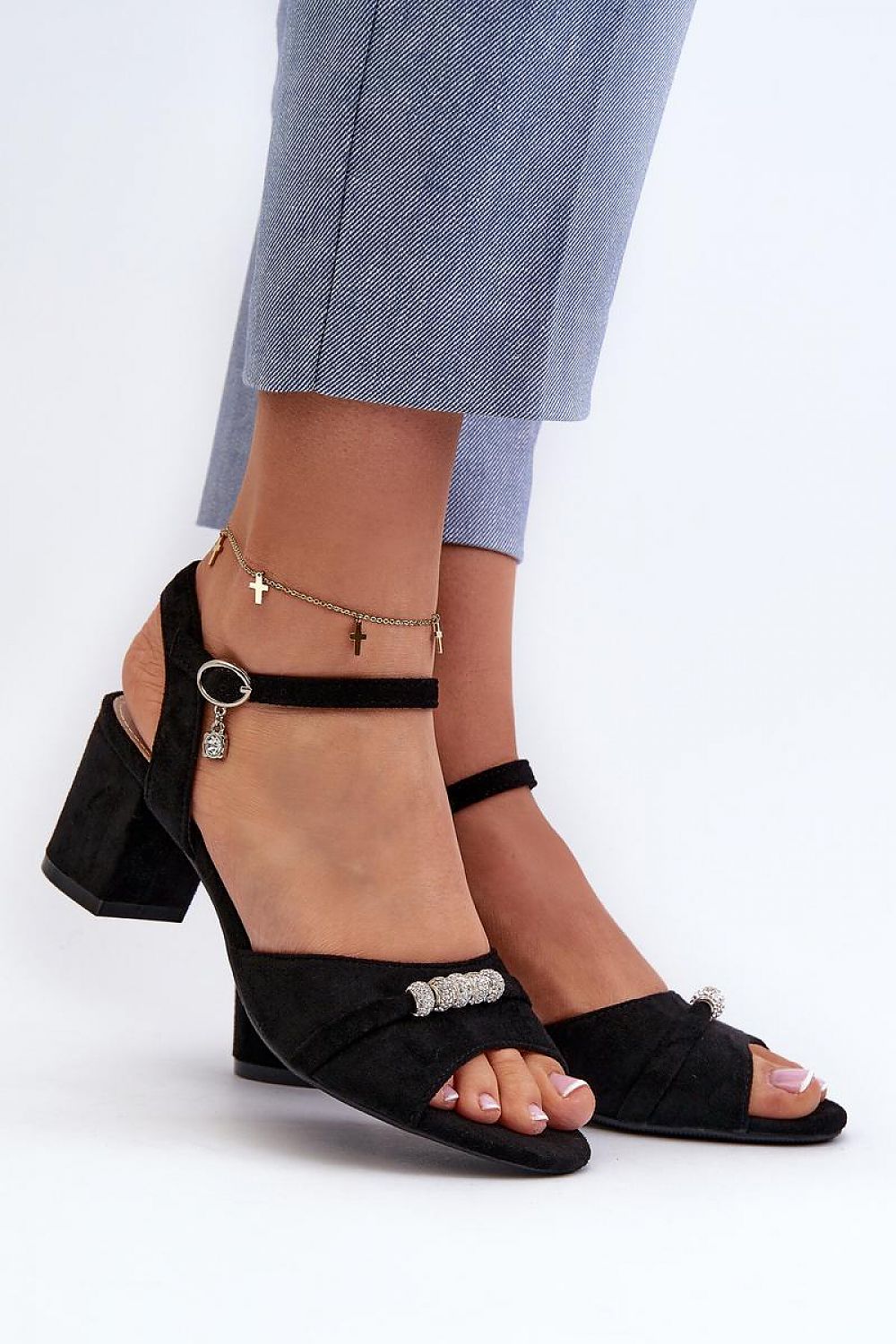  Sandale cu toc model 196332 Step in style 