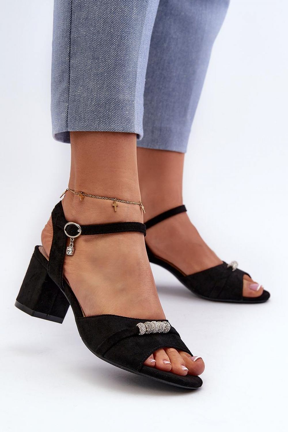  Sandale cu toc model 196332 Step in style 