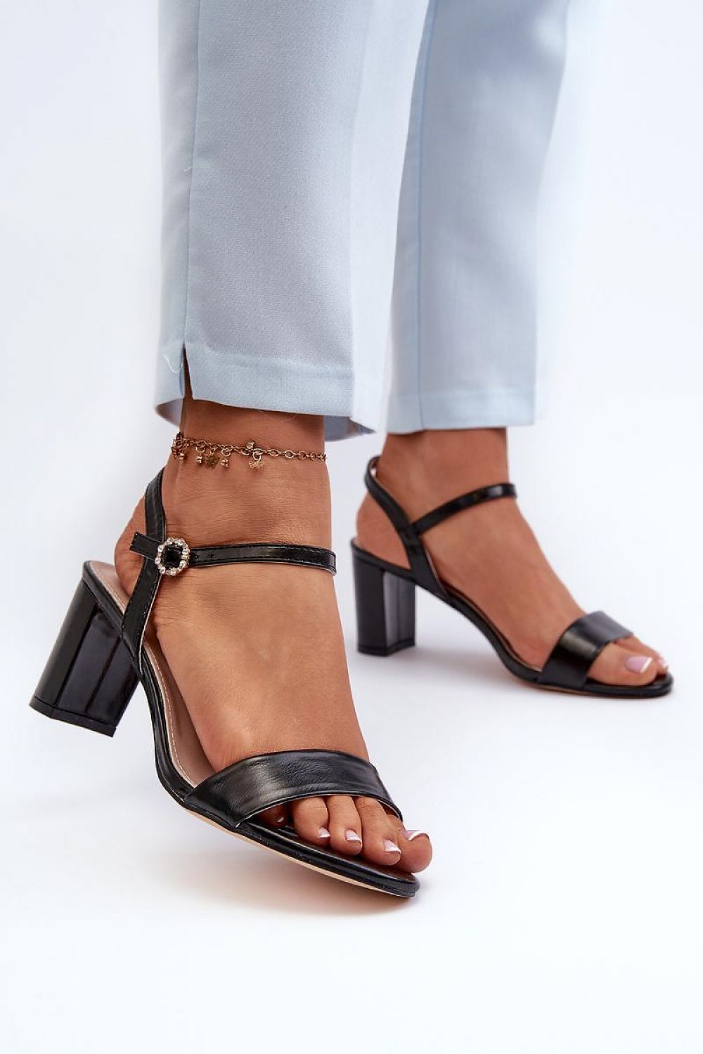  Sandale cu toc model 197084 Step in style 