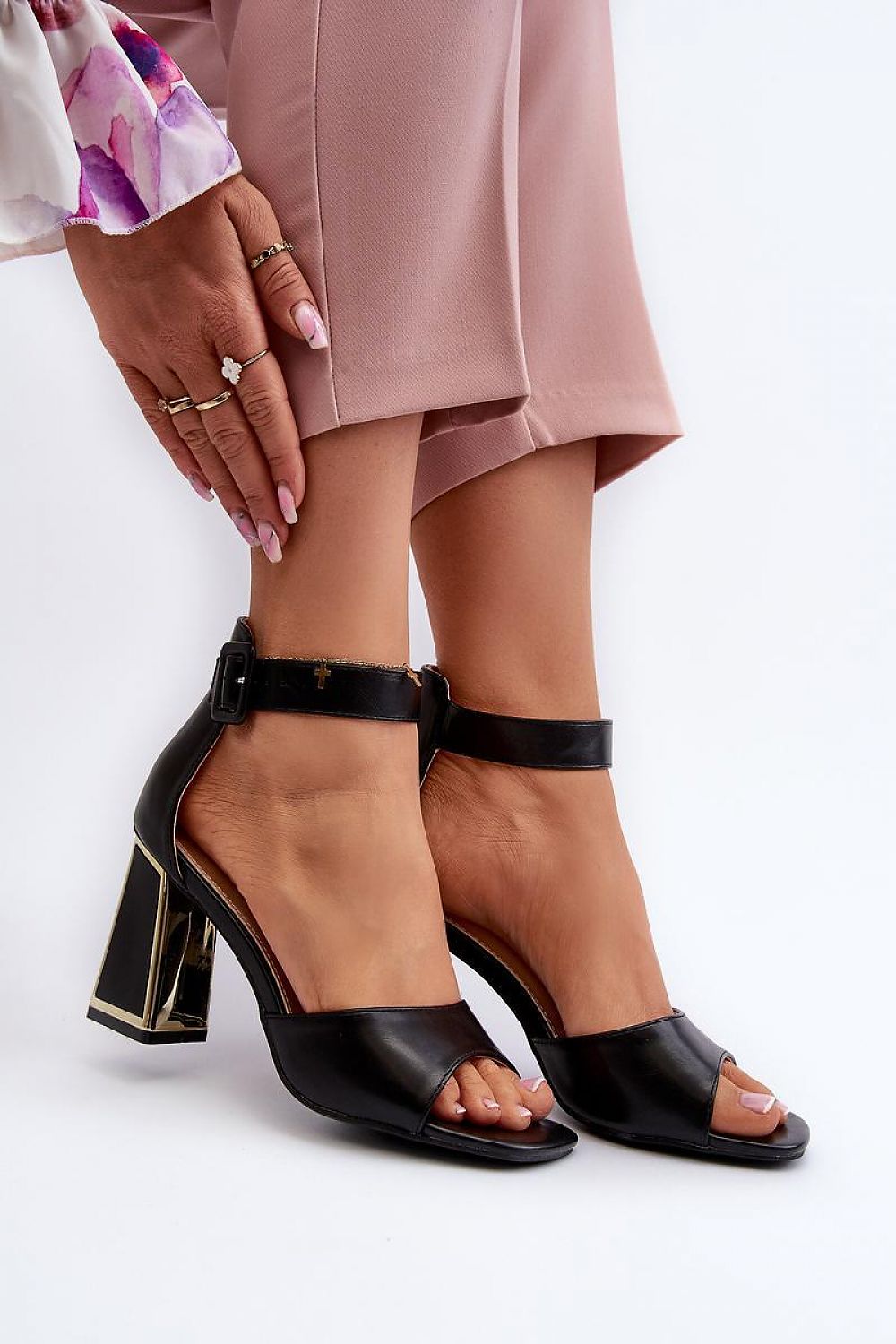  Sandale cu toc model 197088 Step in style 