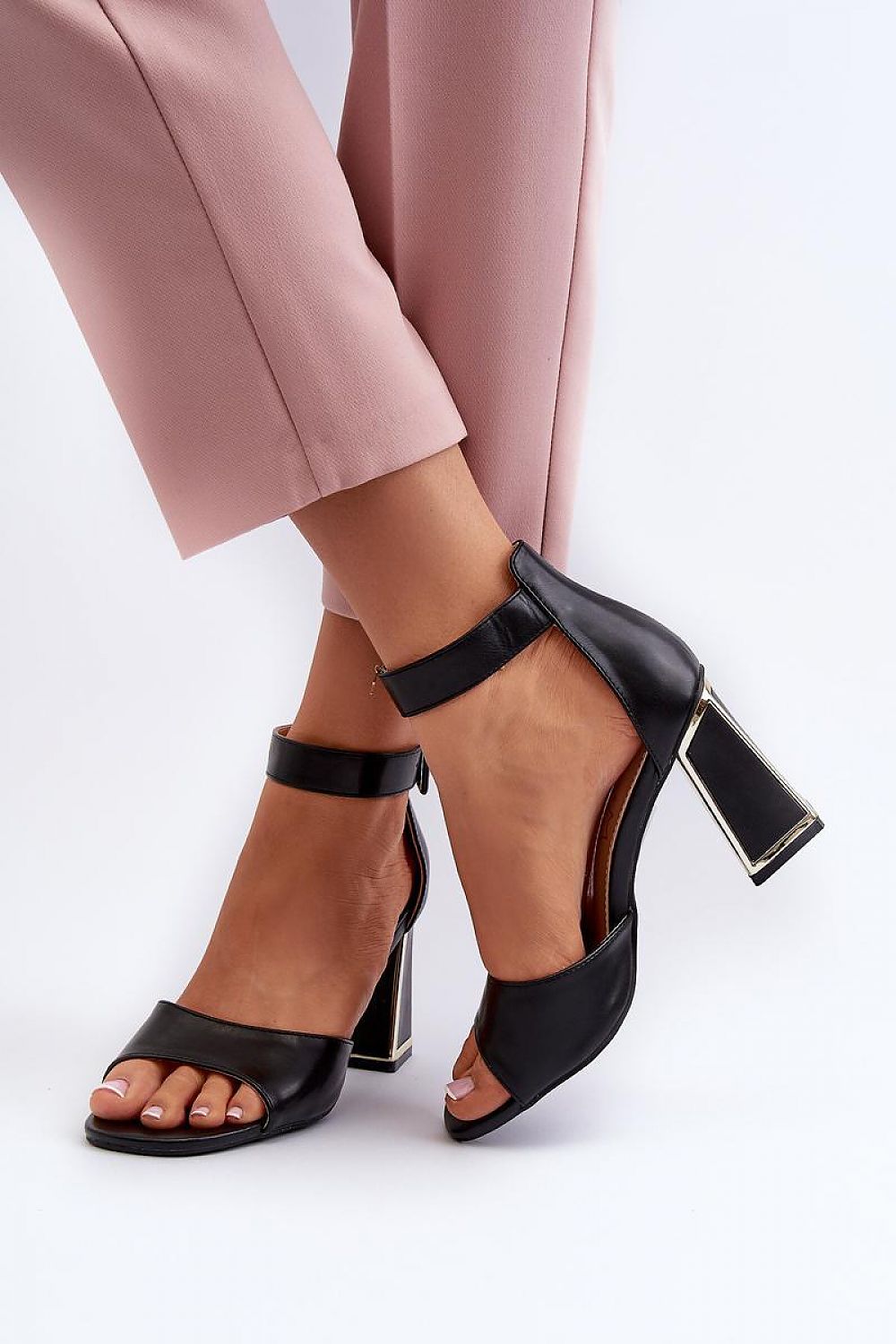  Sandale cu toc model 197088 Step in style 