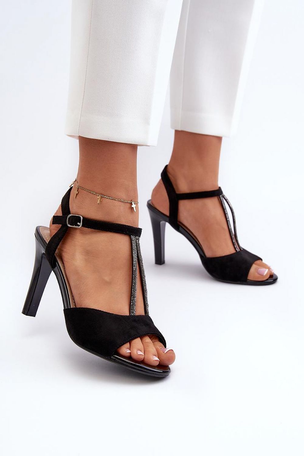  Sandale cu toc model 197092 Step in style 