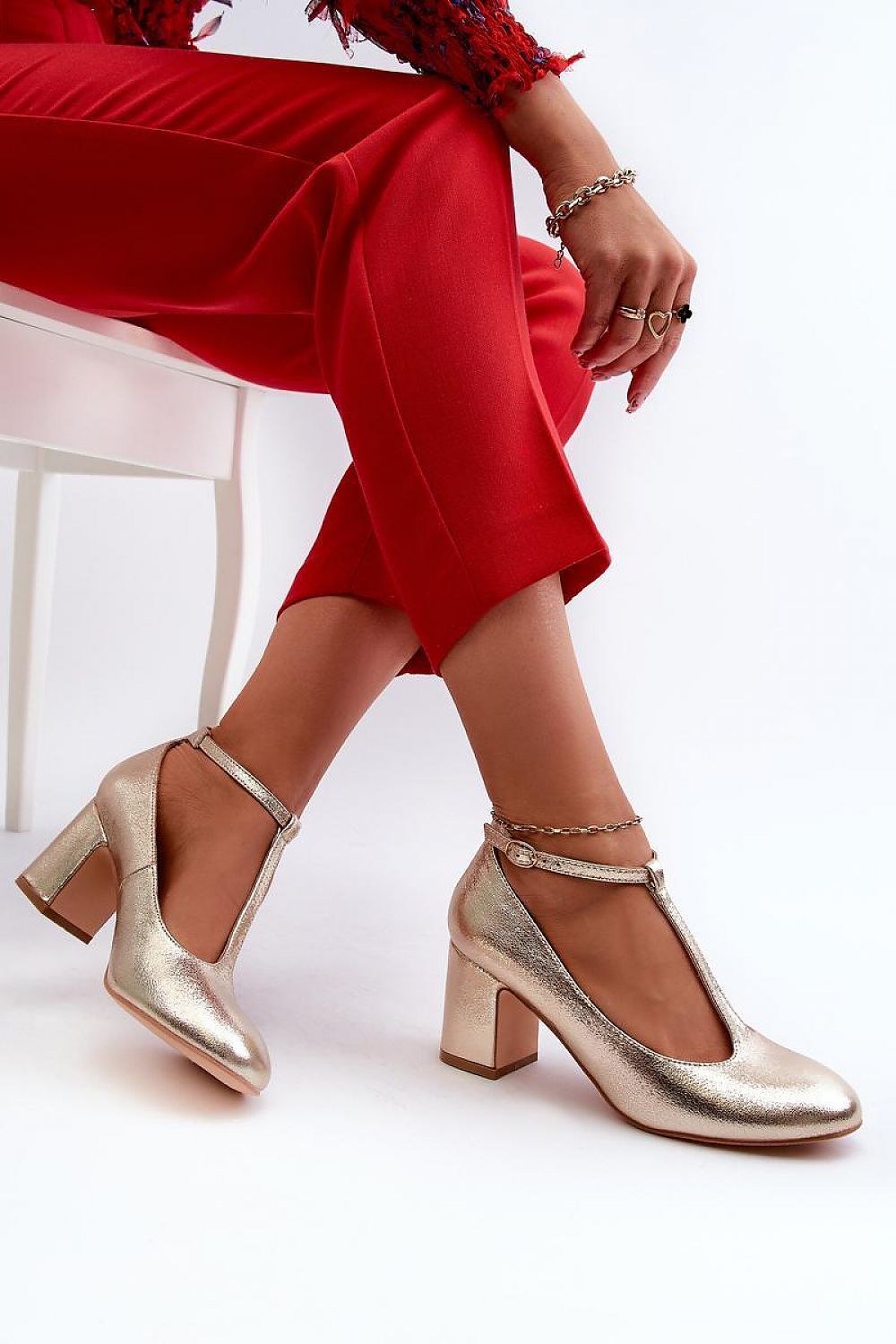  Pantofi dcu toc gros model 197241 Step in style 