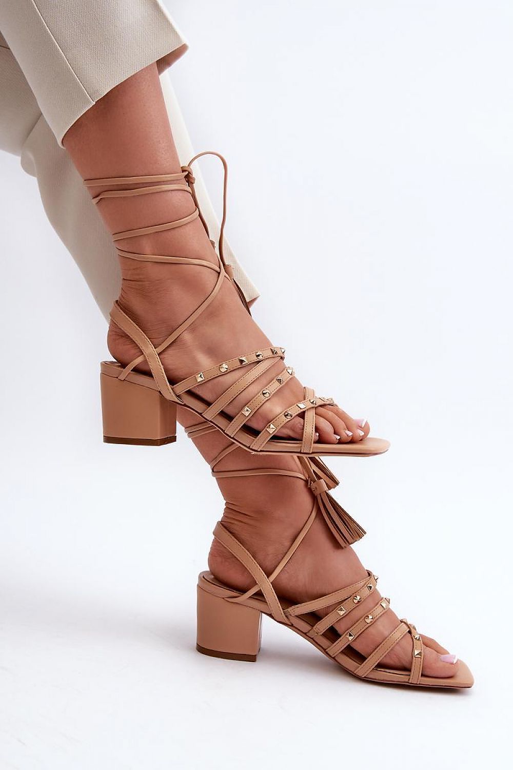  Sandale cu toc model 197582 Step in style 