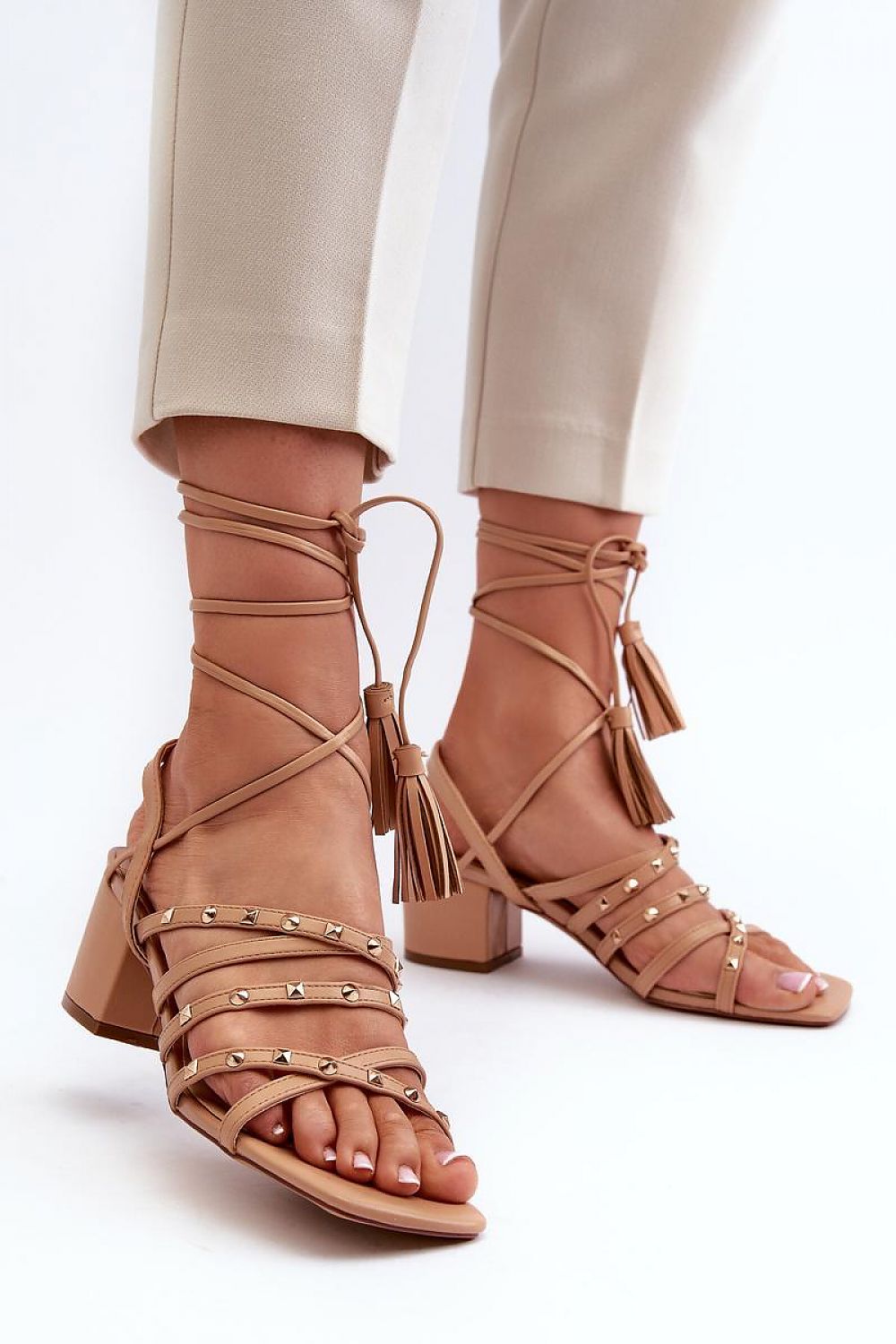  Sandale cu toc model 197582 Step in style 