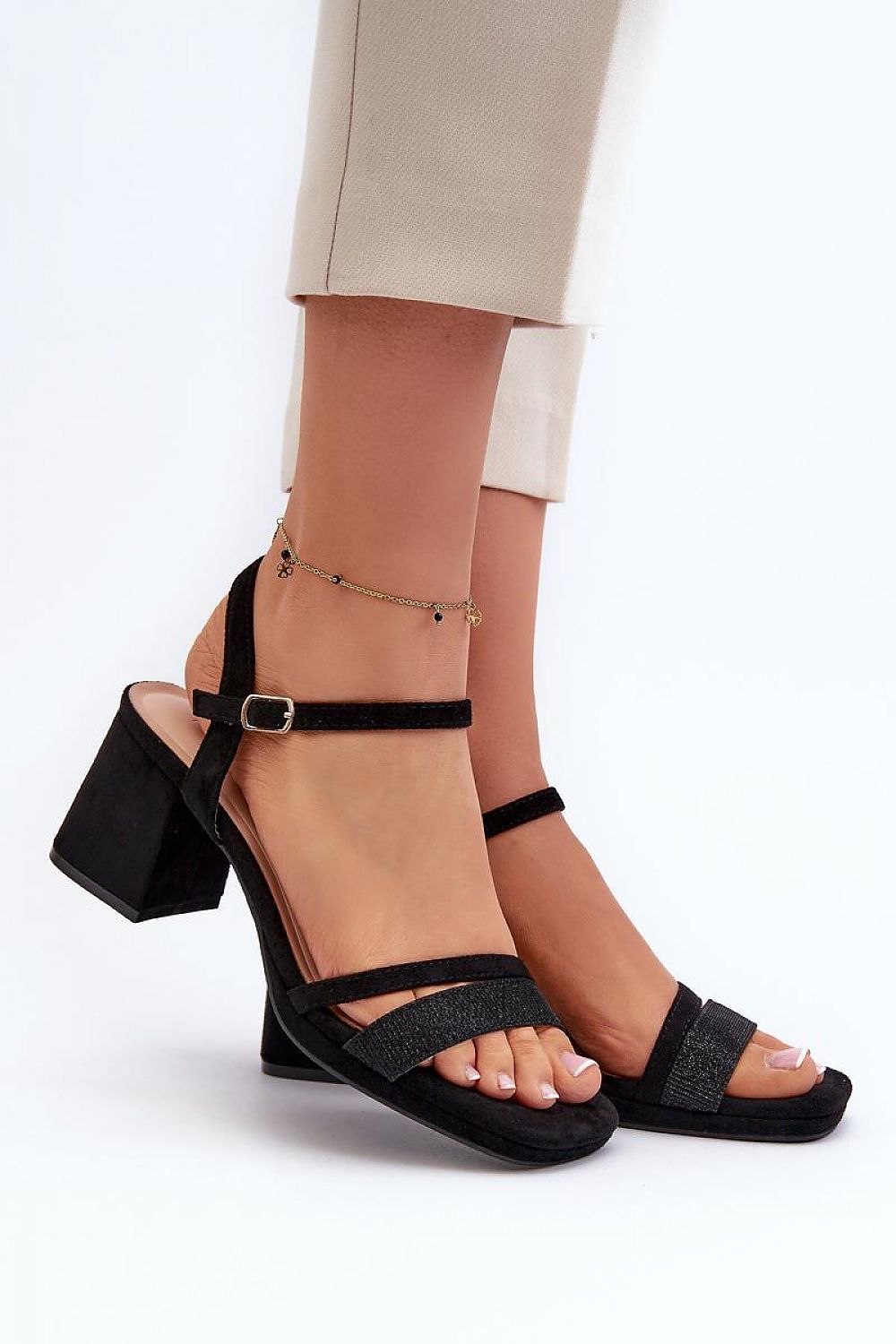  Sandale cu toc model 197897 Step in style 