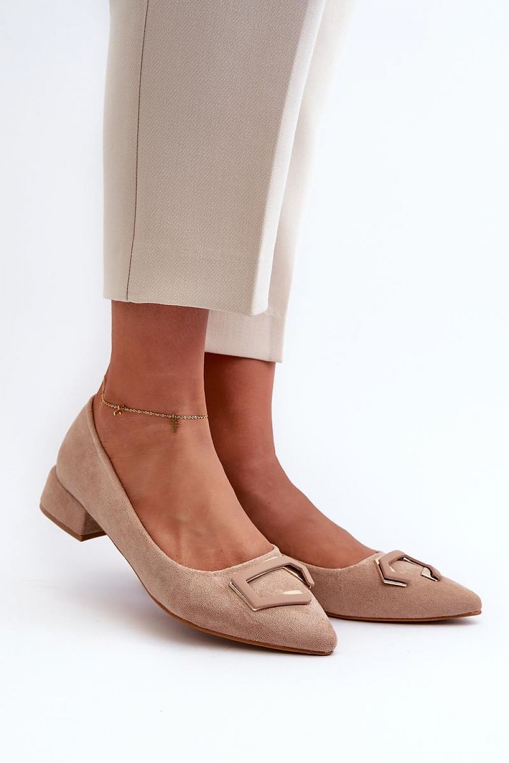  Pantofi cu toc simplu model 198120 Step in style 