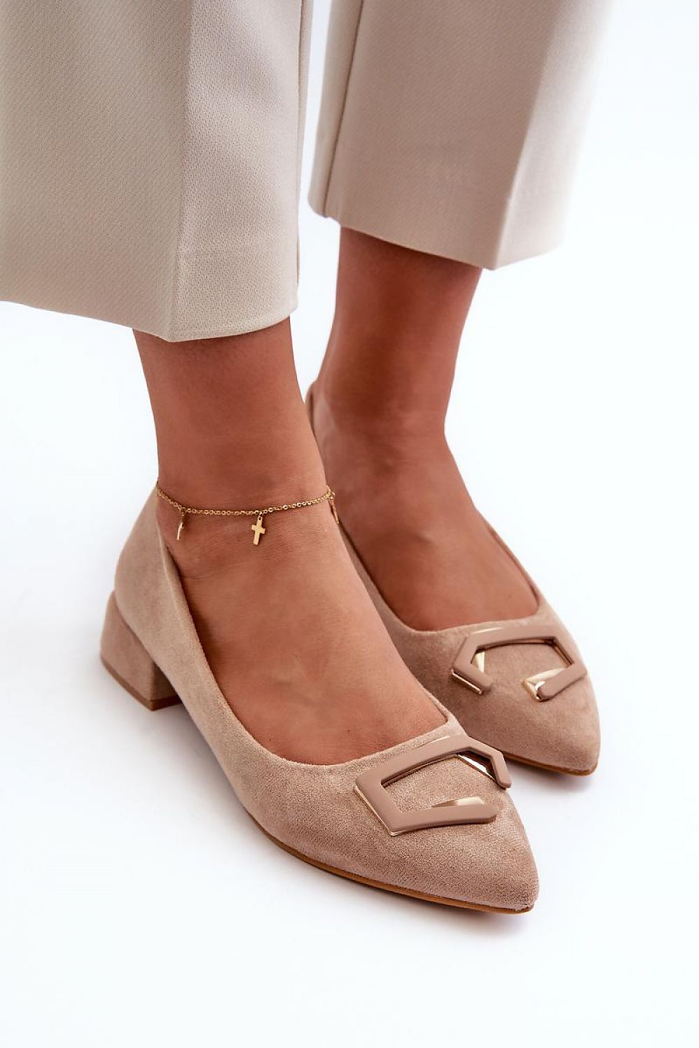  Pantofi cu toc simplu model 198120 Step in style 