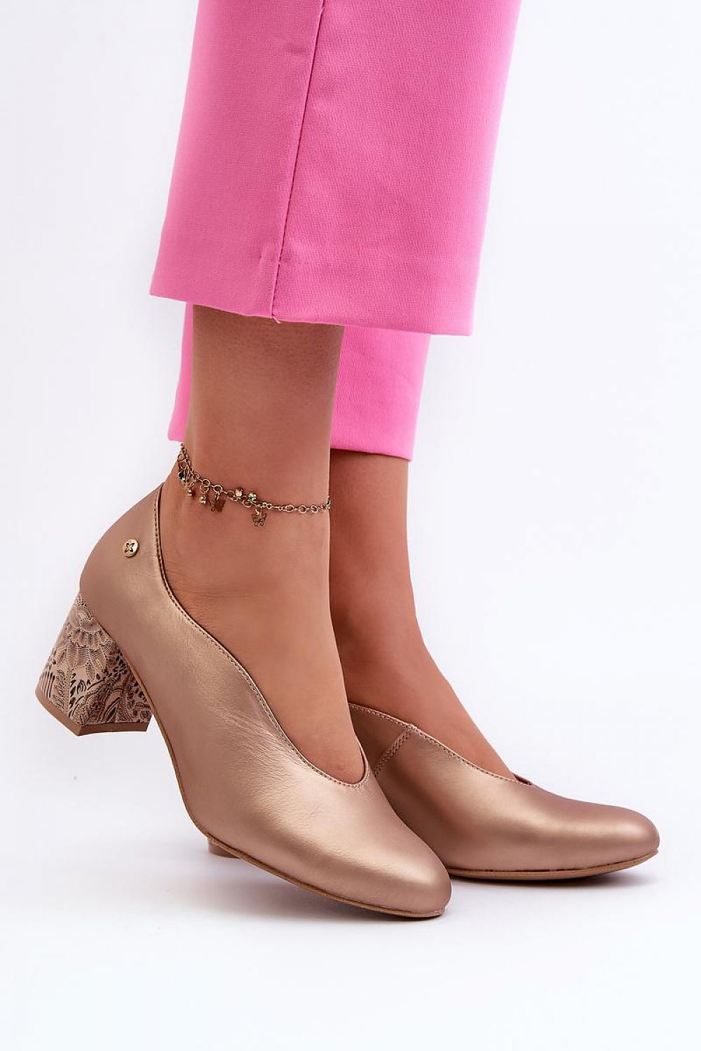  Pantofi dcu toc gros model 198121 Step in style 