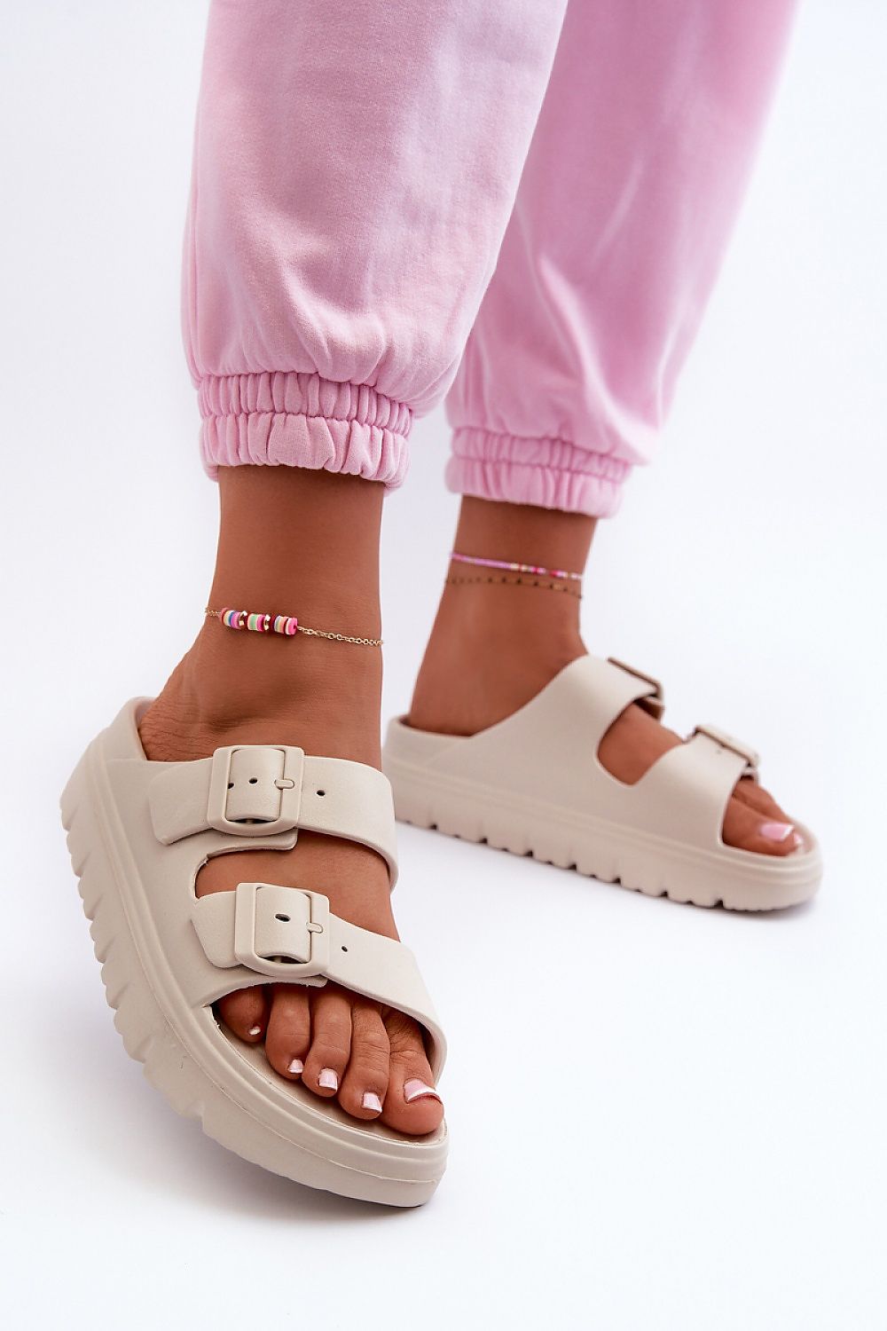  Papuci cu platformă model 198283 Step in style 