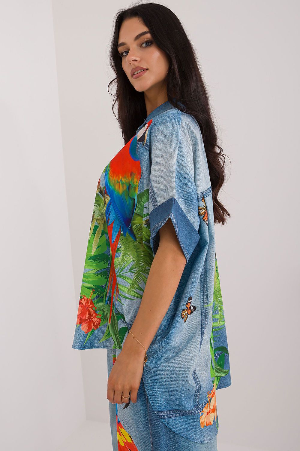  Cămaşă cu mânecă scurtă model 198371 Italy Moda 