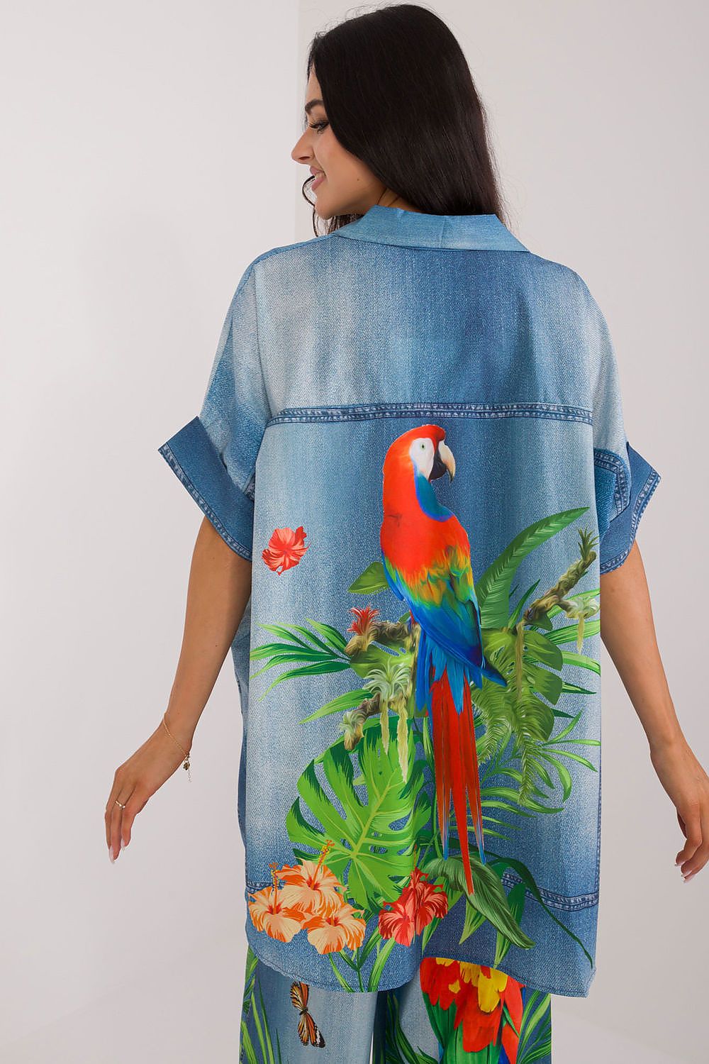  Cămaşă cu mânecă scurtă model 198371 Italy Moda 
