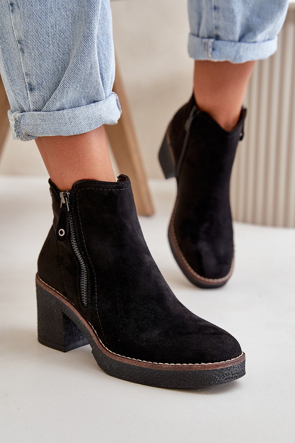  Botine cu toc model 199079 Step in style 