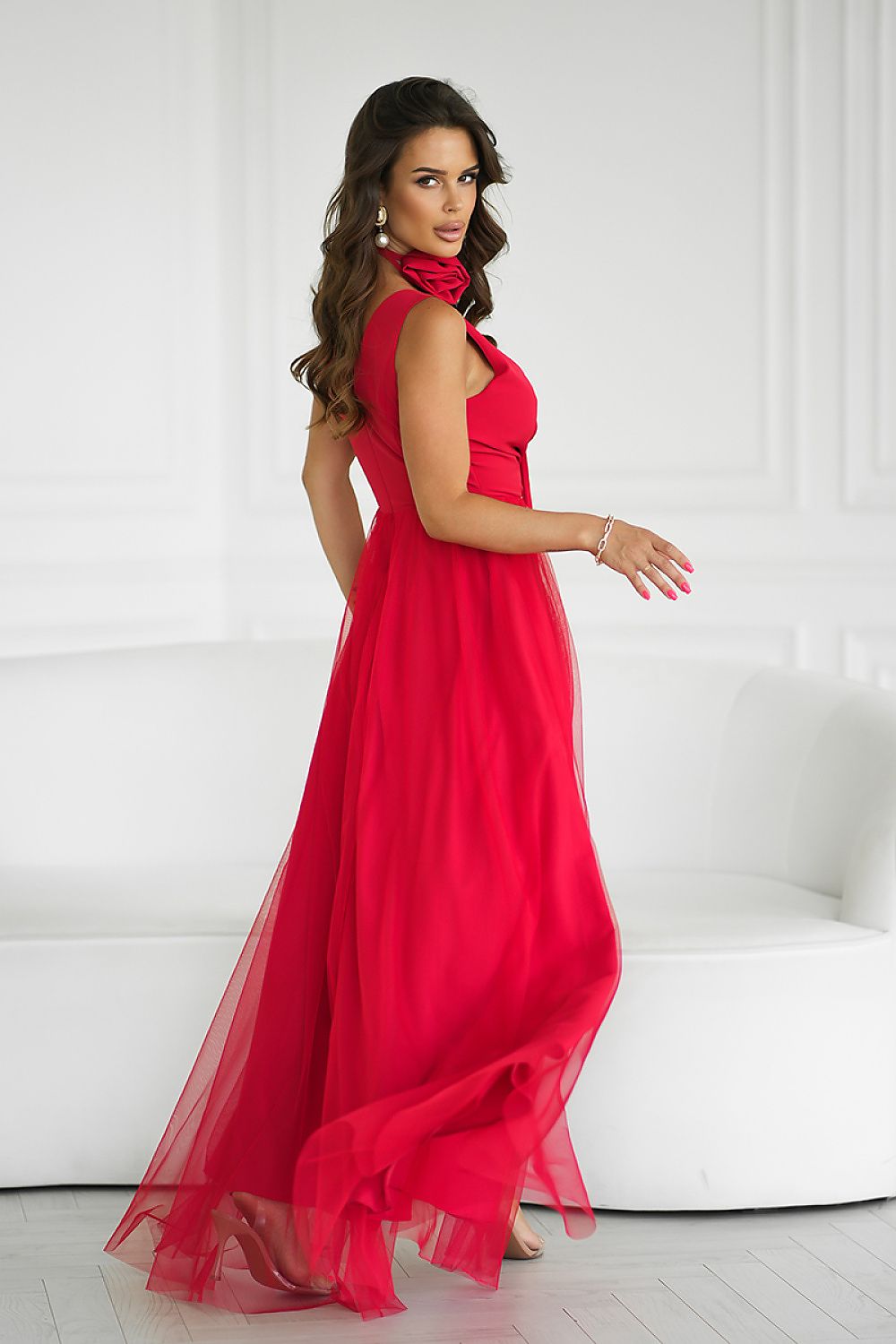  Rochie lungă model 199324 Bicotone 