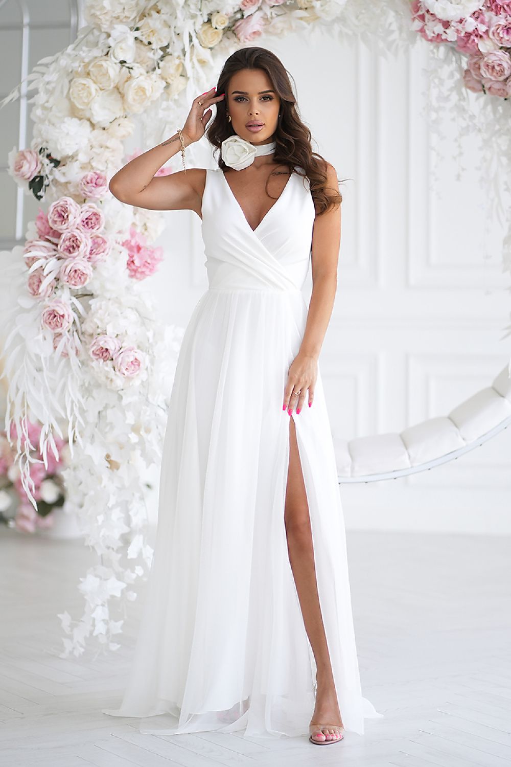 Rochie lungă model 199331 Bicotone 