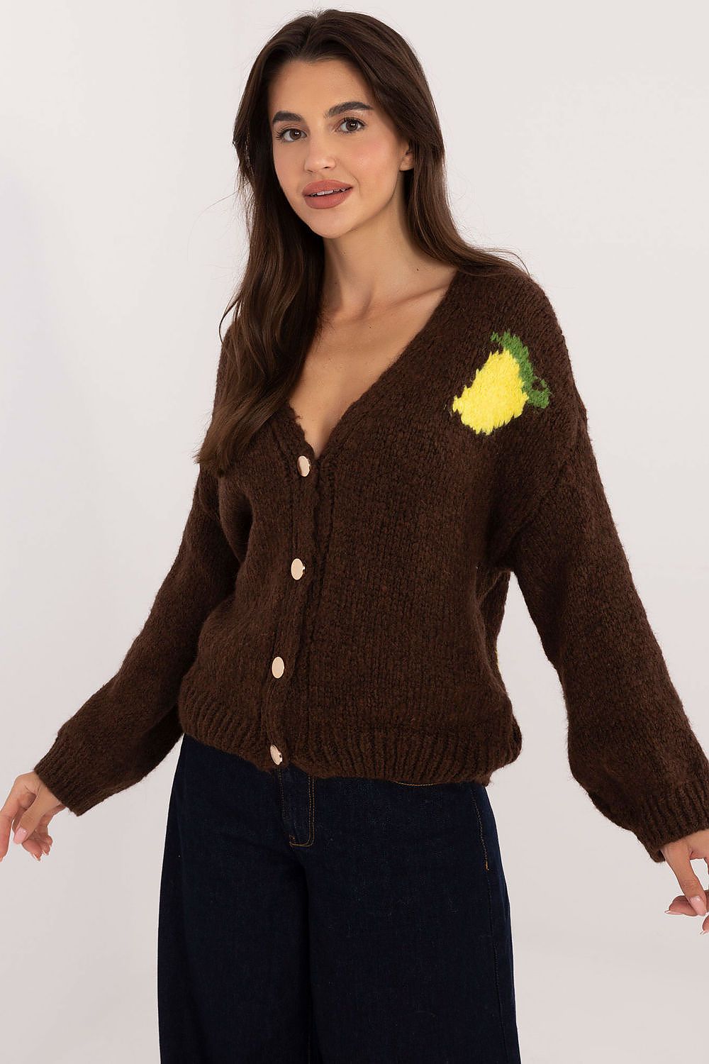  Sveter cu închidere model 200481 Italy Moda 