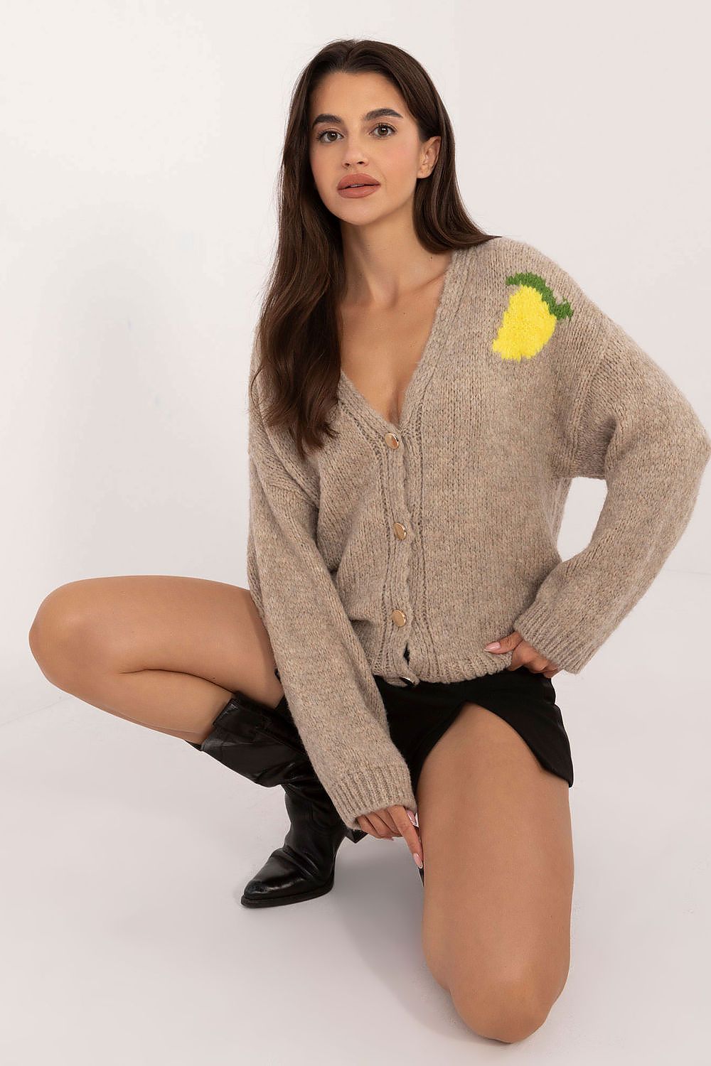  Sveter cu închidere model 200512 Italy Moda 