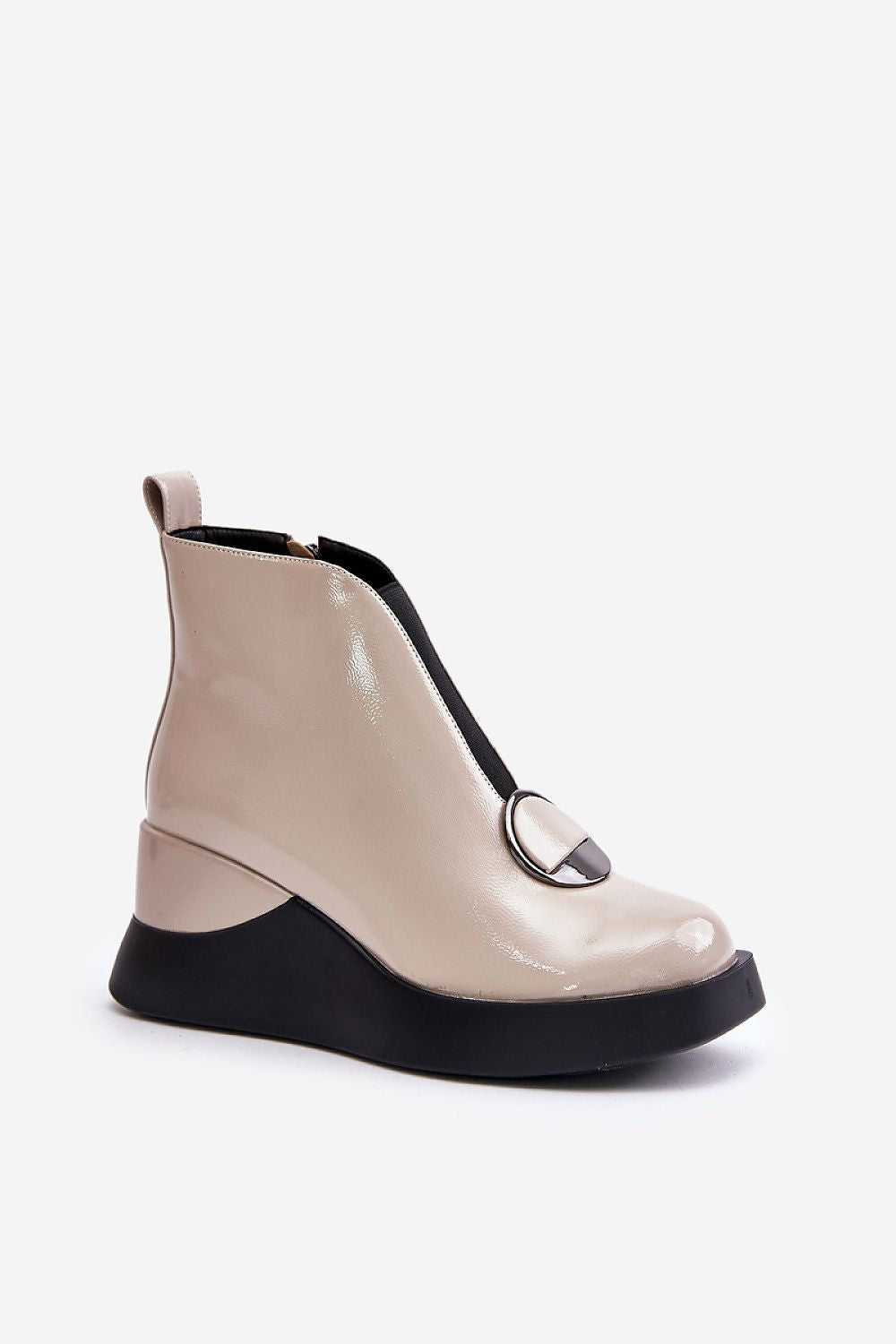  Botine cu talpă tip pană model 201014 Step in style 