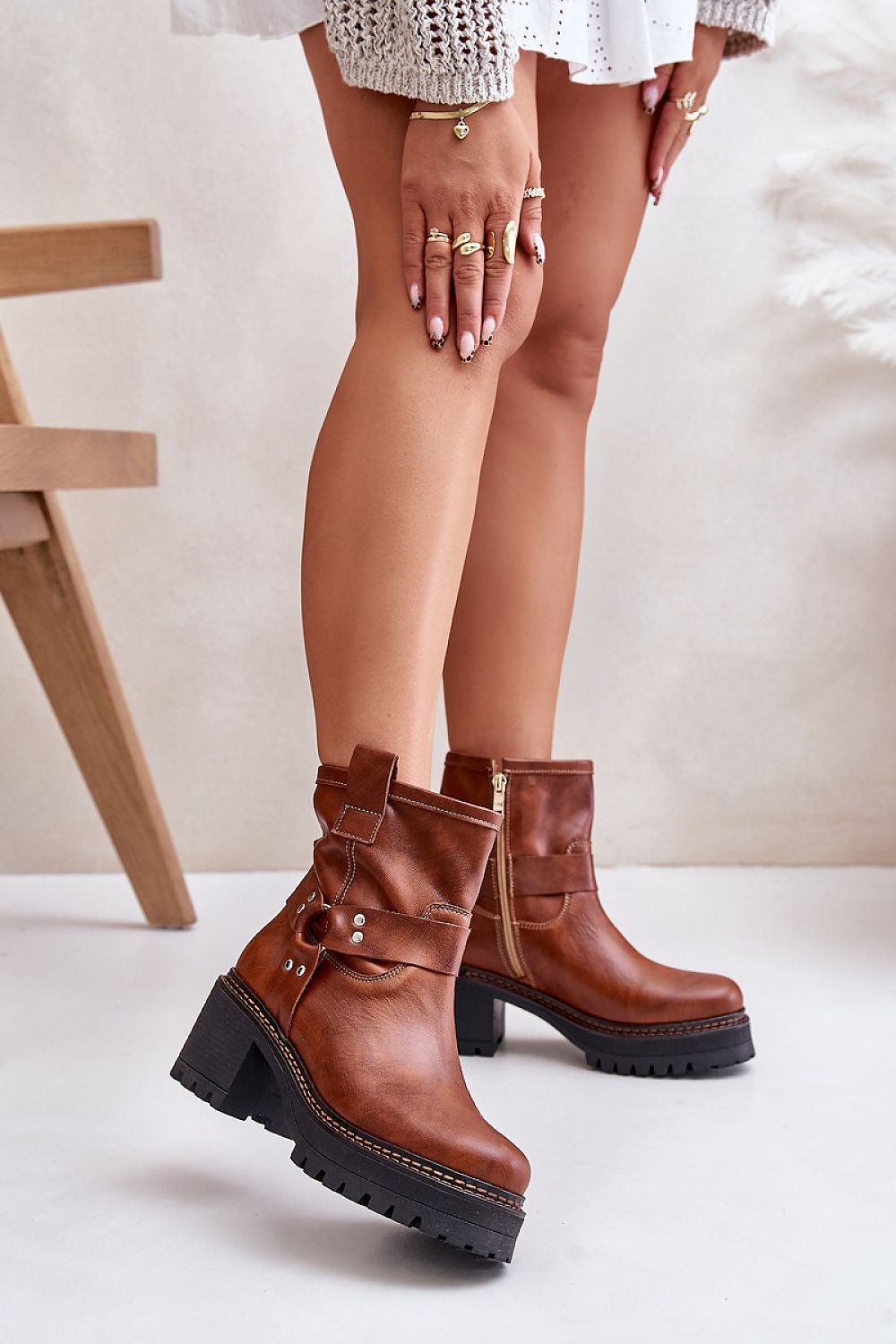  Botine cu toc model 201543 Step in style 