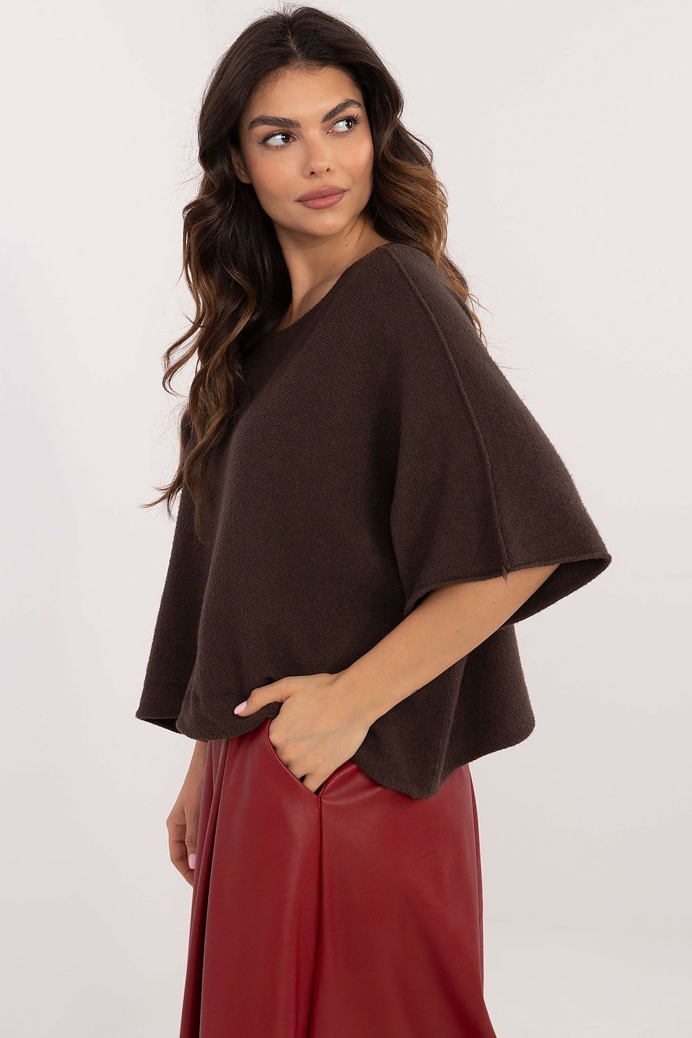  Pulover cu mânecă scurtă model 202700 Italy Moda 