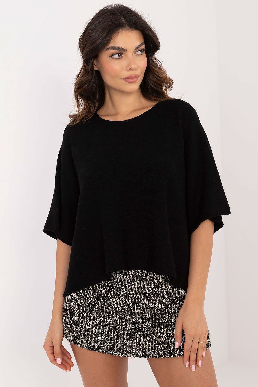  Pulover cu mânecă scurtă model 202705 Italy Moda 