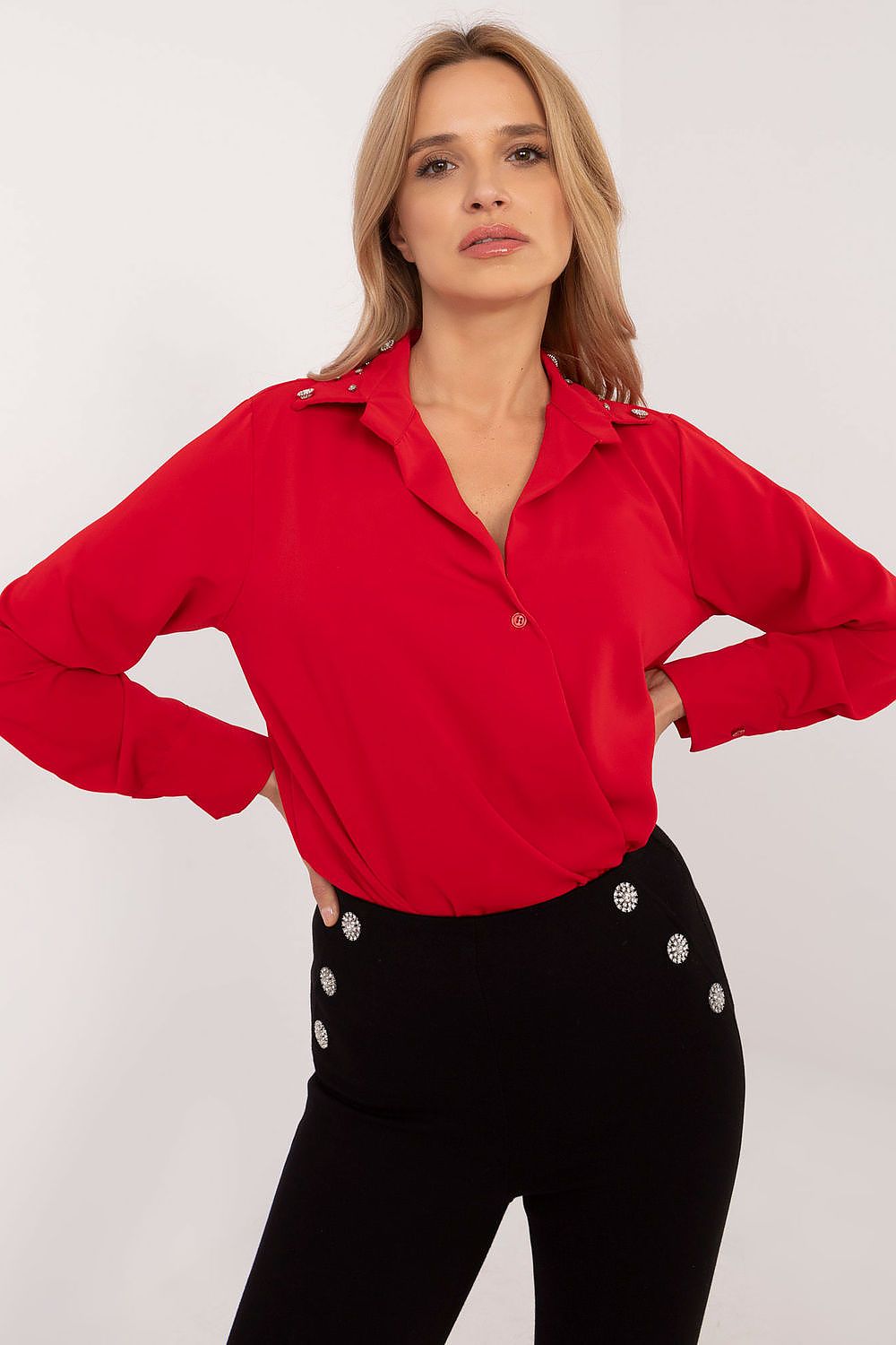  Cămaşă cu mânecă lungă model 203400 Italy Moda 