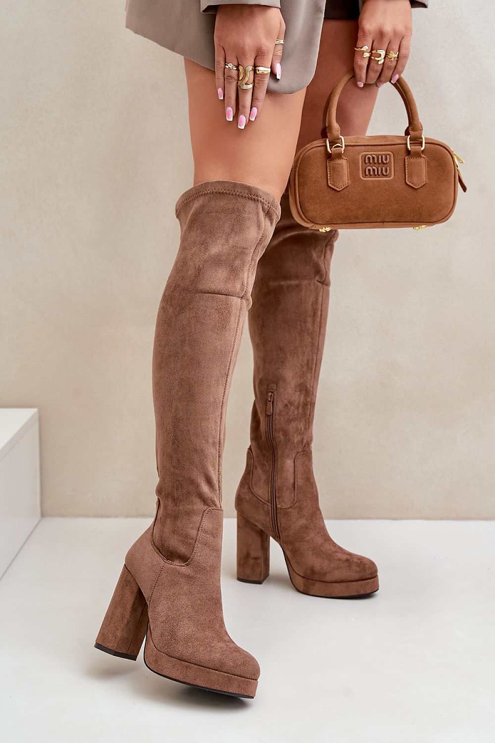  Cizme cu toc model 203507 Step in style 
