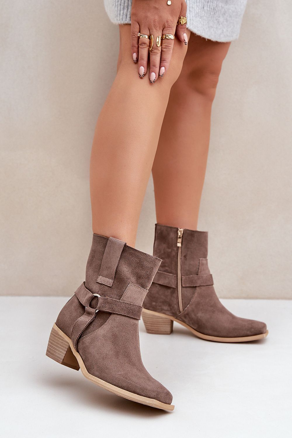  Botine cu toc model 203867 Step in style 