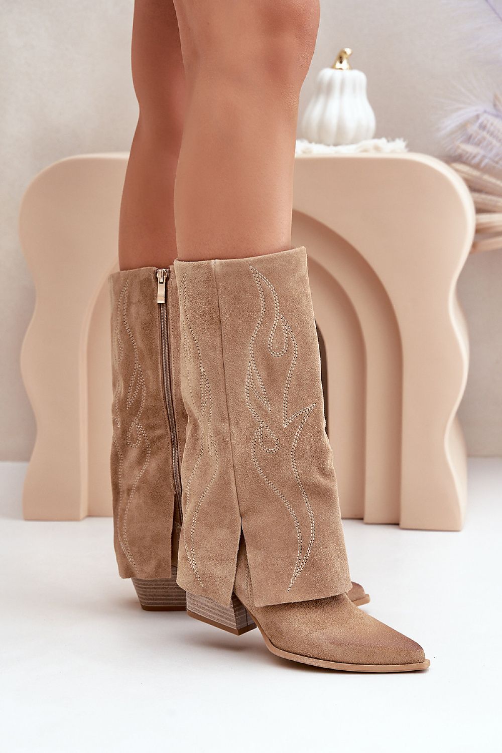  Cizme cu toc model 203899 Step in style 