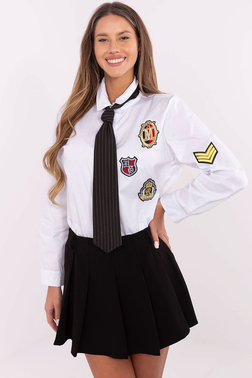  Cămaşă cu mânecă lungă model 203948 Italy Moda 