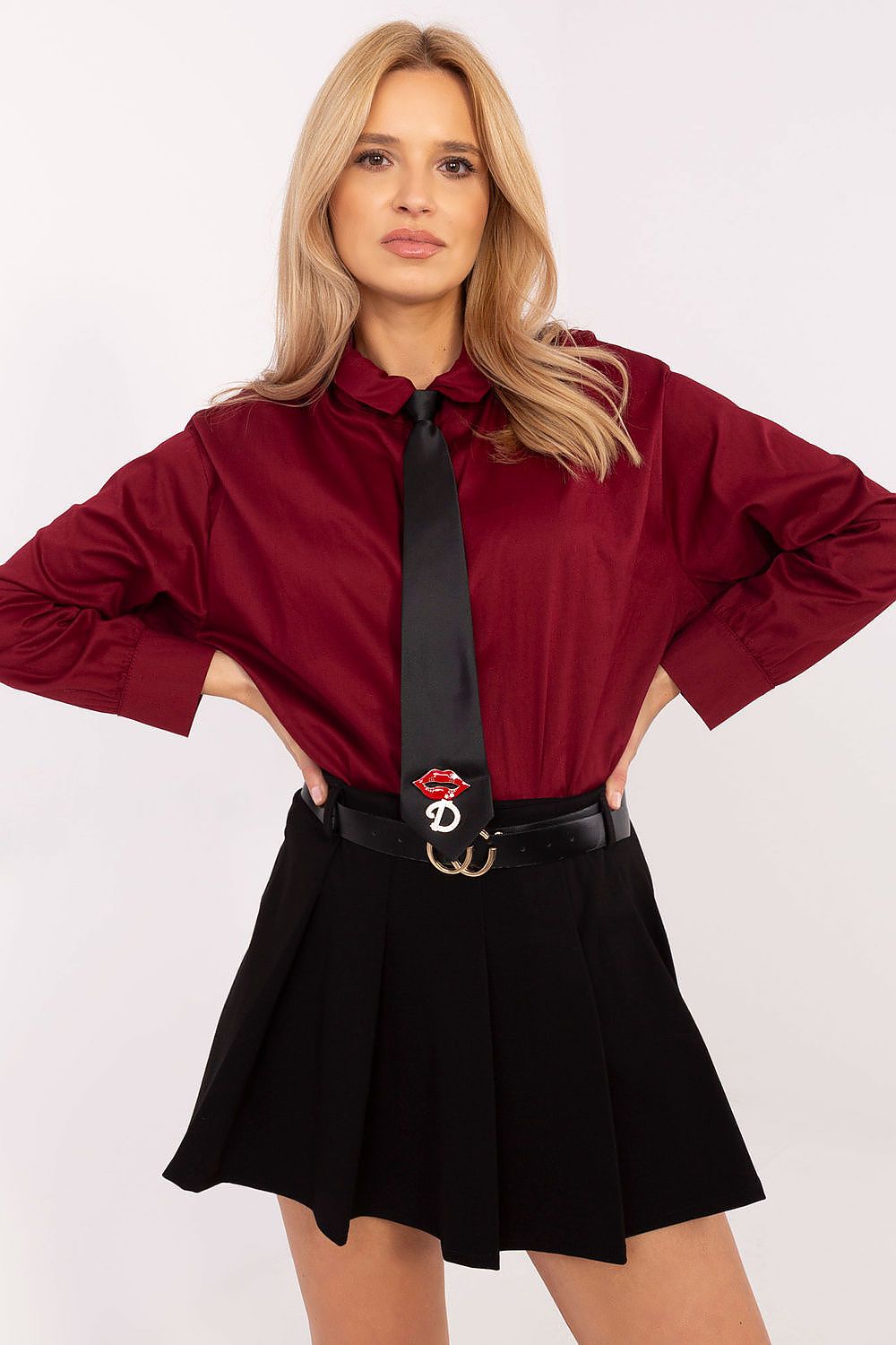  Cămaşă cu mânecă lungă model 204363 Italy Moda 
